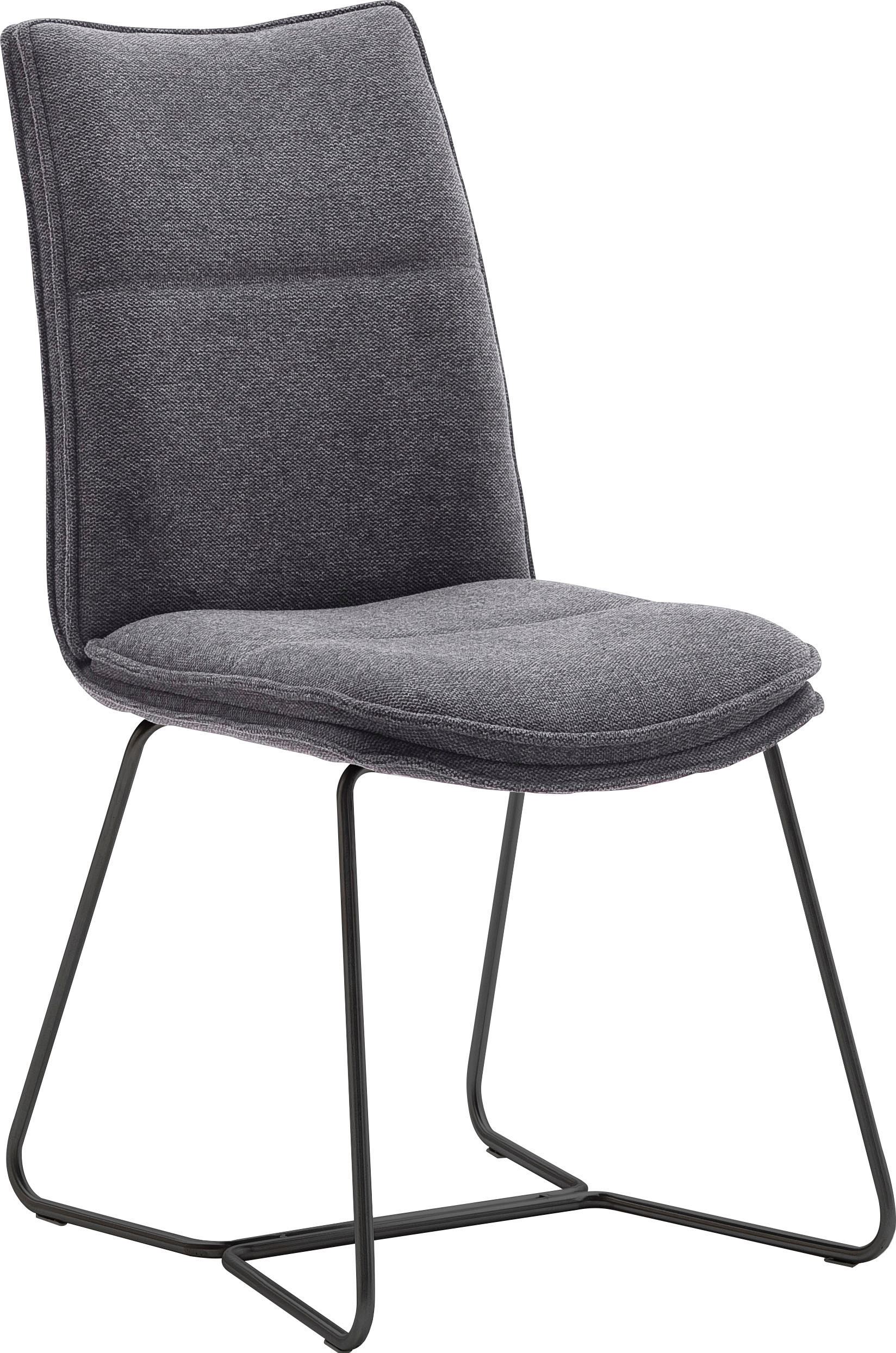 MCA furniture Stuhl »Hampton«, (Set), 2 St., Chenilleoptik, 2er Set, mit Griff, Belastbarkeit 120 Kg, Sitzhöhe ca. 49 cm