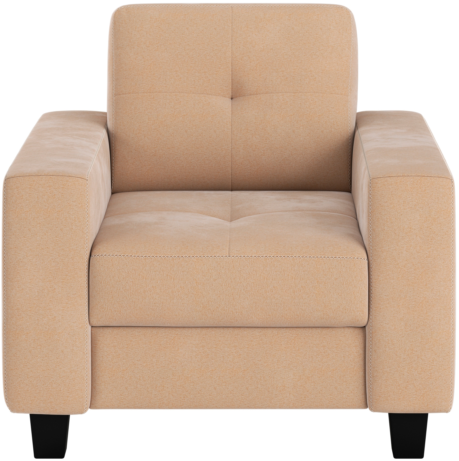 Places of Style Sessel »Varese«, Kreuznaht in beige