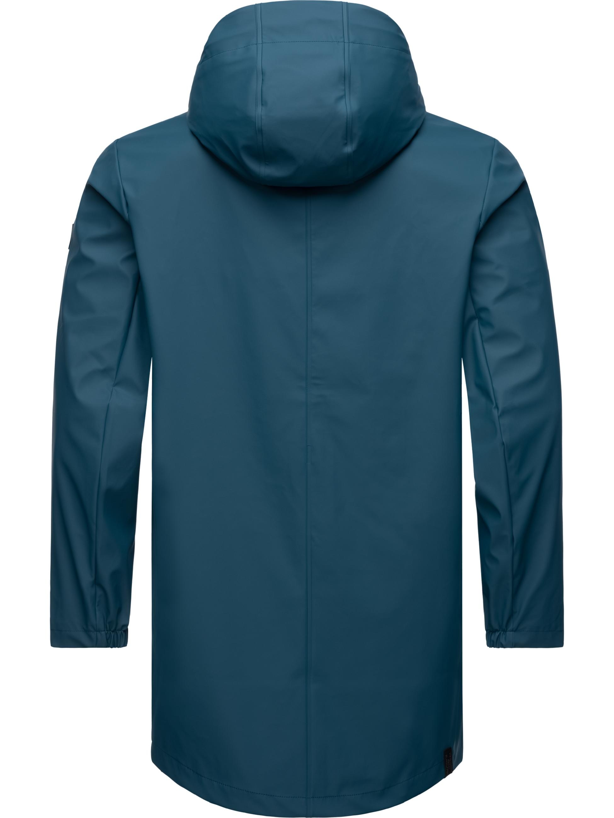 Ragwear Regenjacke »Regenmantel Sanwoy«, mit Kapuze, Lange, wasserdichte Herren Regenjacke mit Kapuze