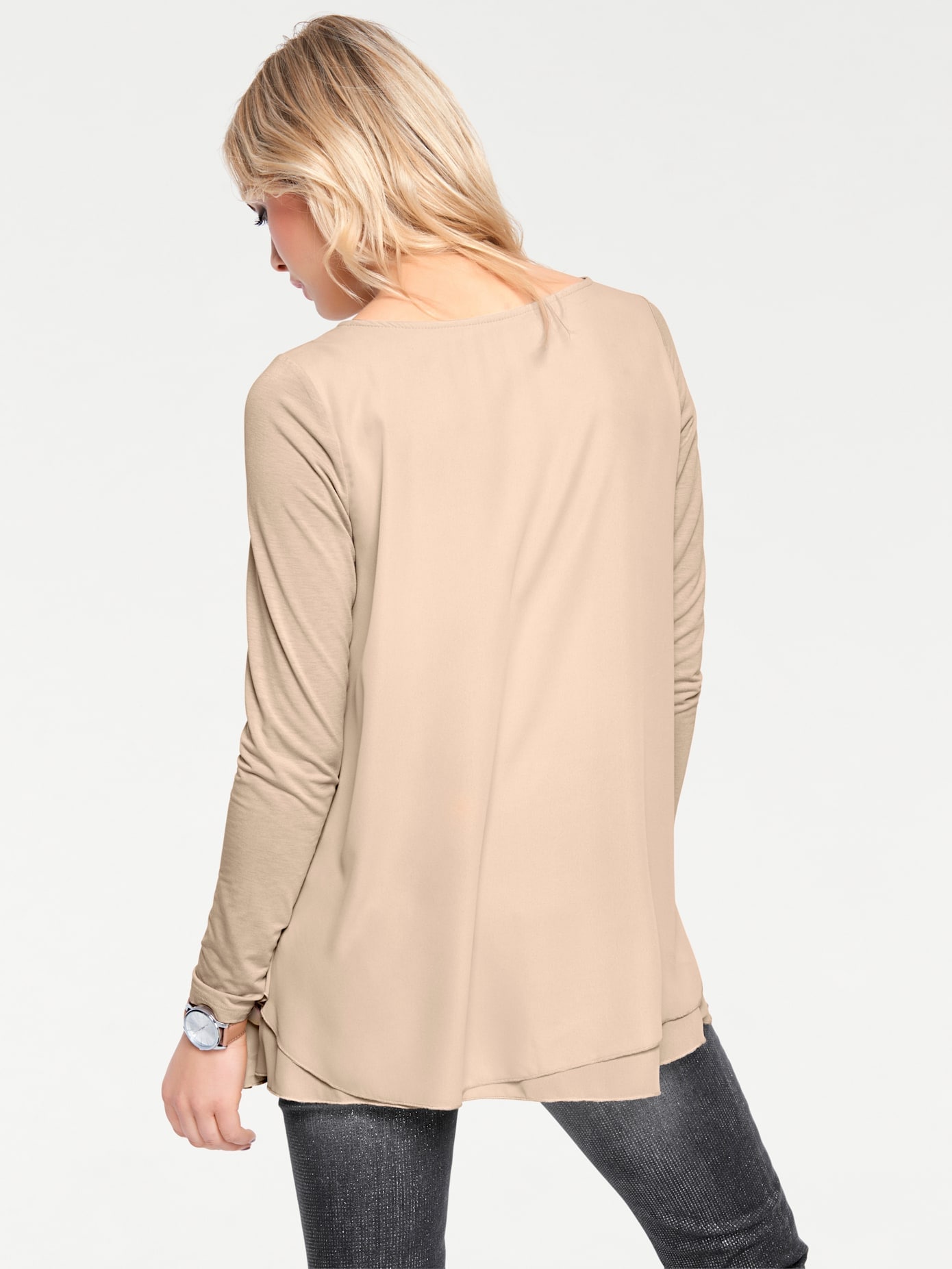 heine Rundhalsshirt »Rundhals-Shirt«, (1 tlg.)