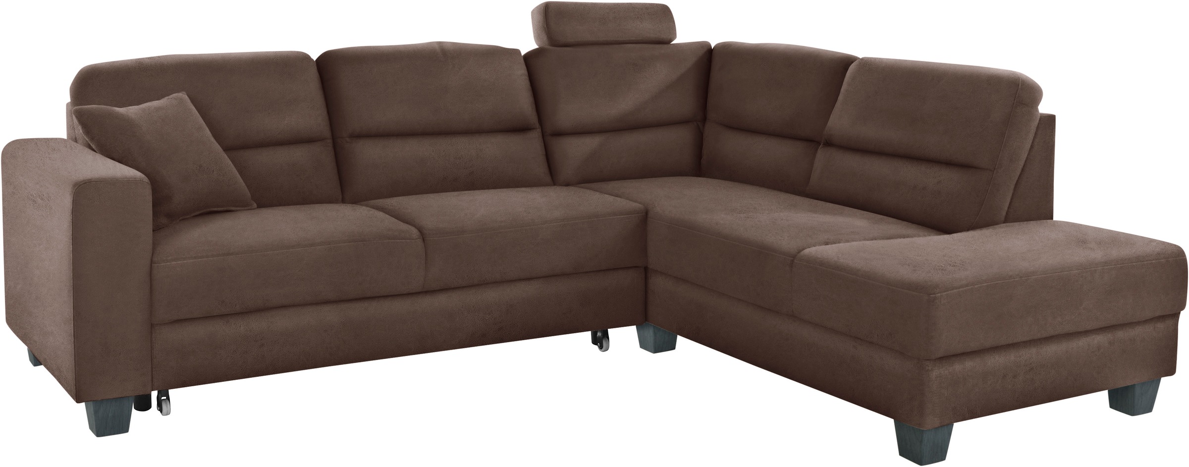 TRENDMANUFAKTUR Ecksofa »Chamber, zeitlos und modern, hoher Sitzkomfort, L-Form«, wahlweise mit Schlaffunktion