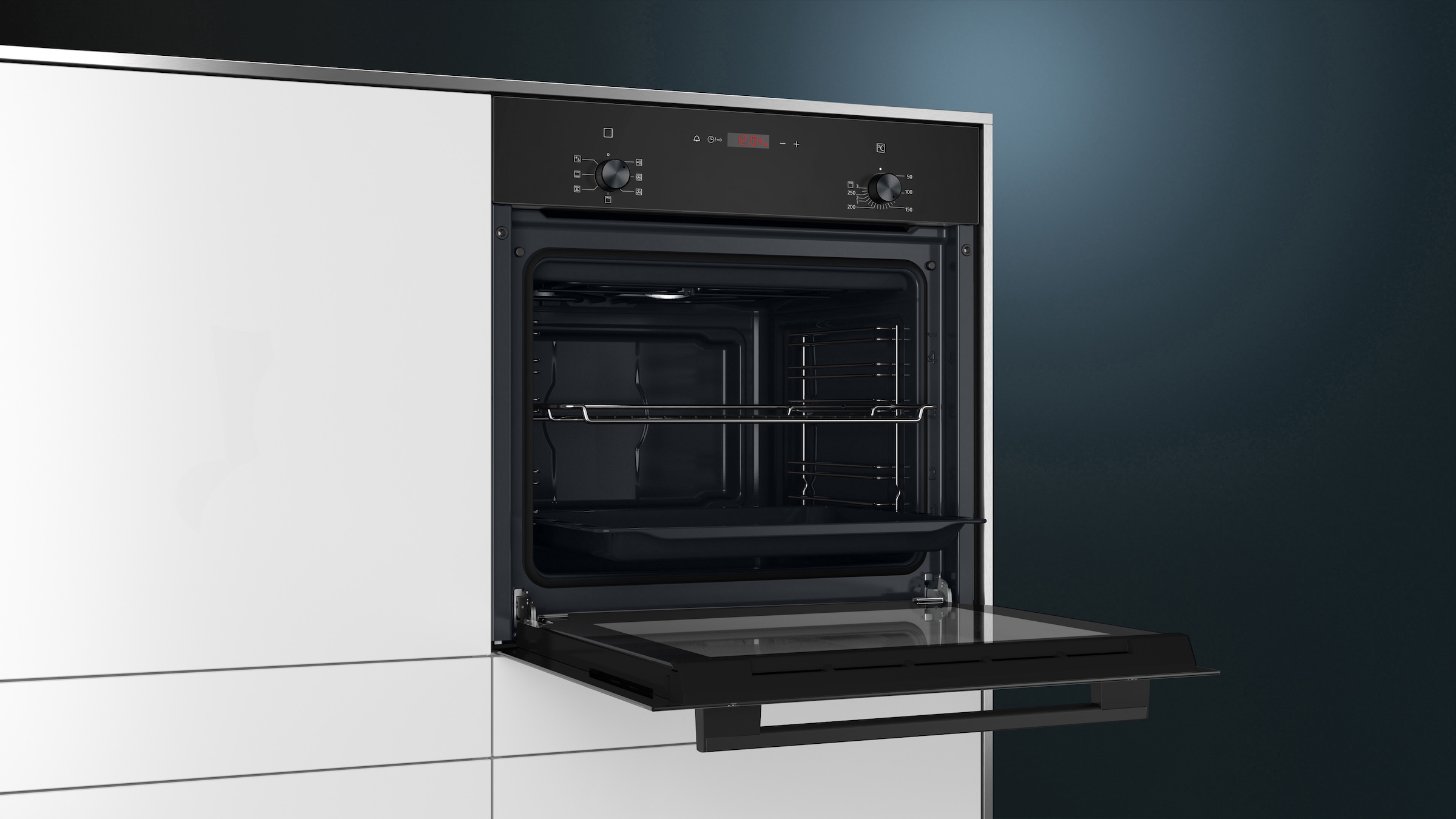 SIEMENS Backofen iQ100 »HB013FBB1« 3D-Heißluft für gleichmäßige Hitzeverteilung & perfekte Ergebnisse