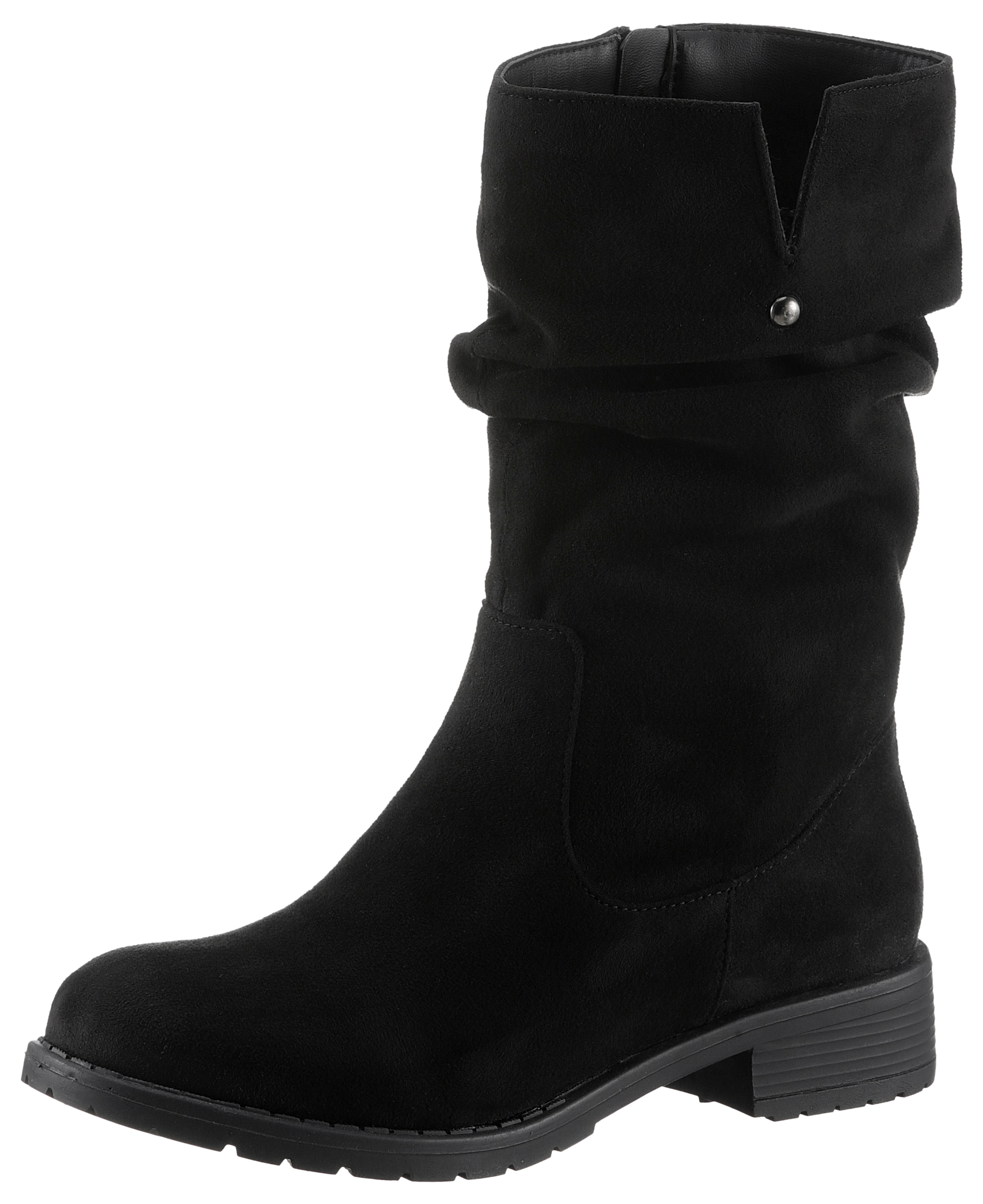 Aniston SHOES Stiefel, Stiefelette mit slouchy Schaft - NEUE KOLLEKTION, in bequemer Form