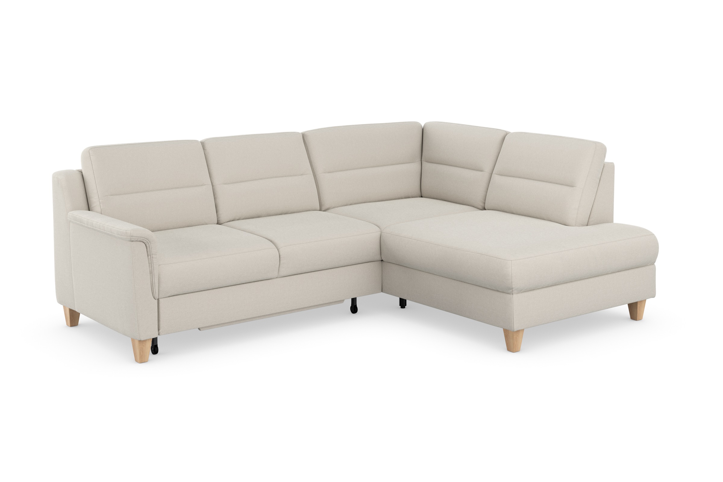 sit&more Ecksofa »Farö L-Form«, inklusive Federkern, wahlweise mit Bettfunktion und Bettkasten