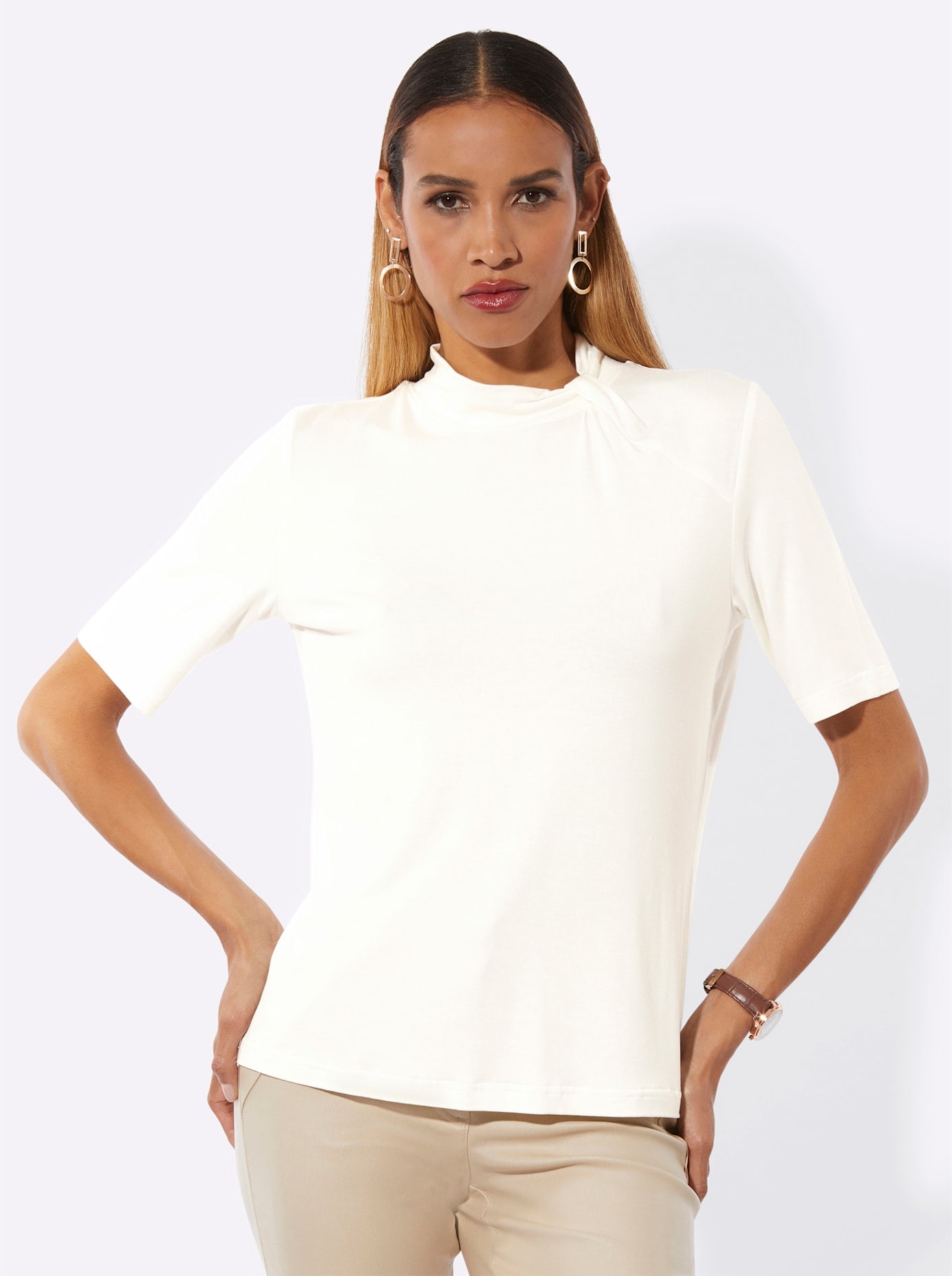 creation L Kurzarmshirt »Shirt« 1 tlg.