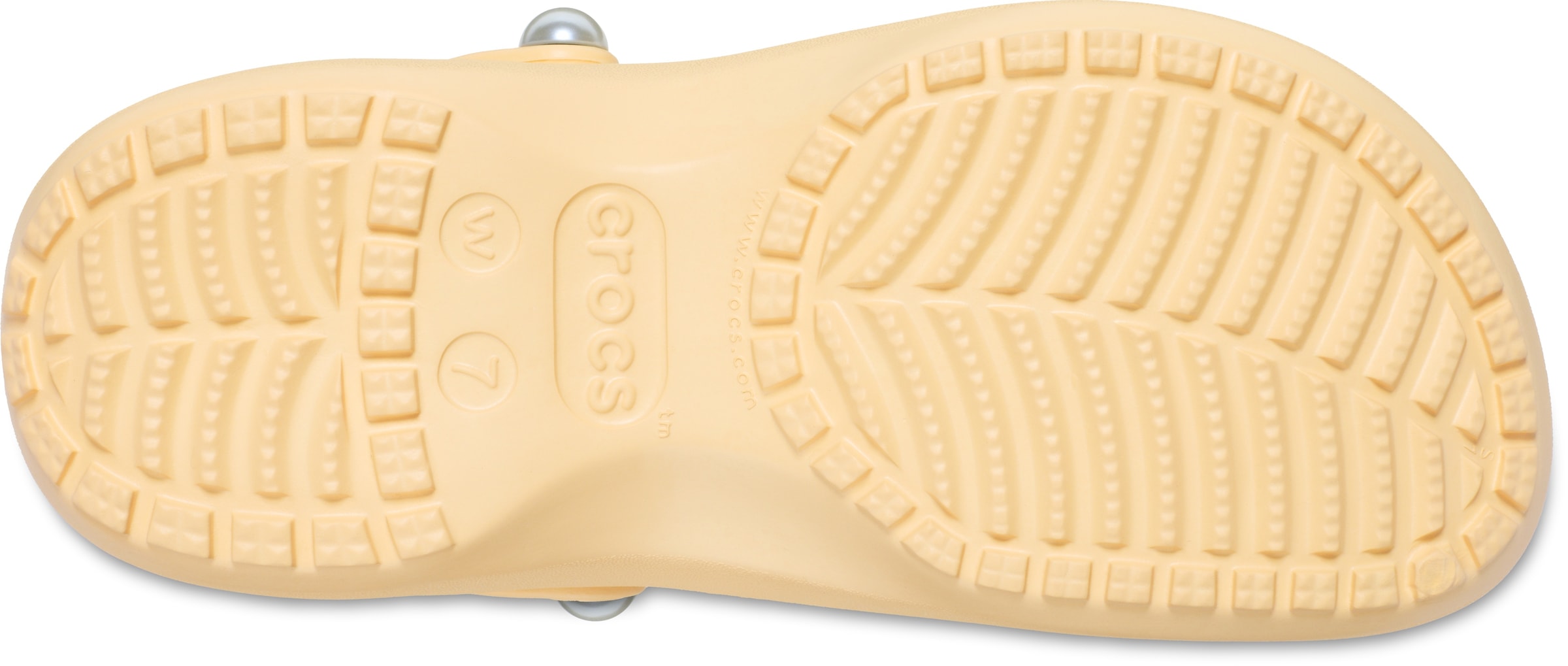Crocs Clog »Classic Platform Pearl Clog«, Plateaschuh, Sandale mit Zierperlen
