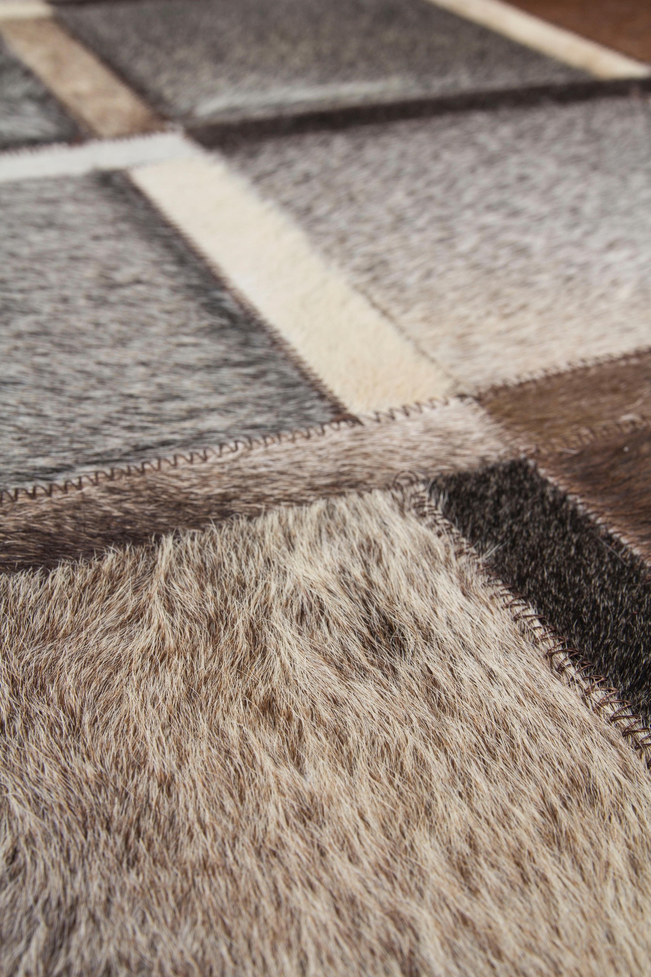 calo-deluxe Fellteppich »Dakota 1150«, rechteckig, 8 mm Höhe, echtes Rinderfell, Wohnzimmer