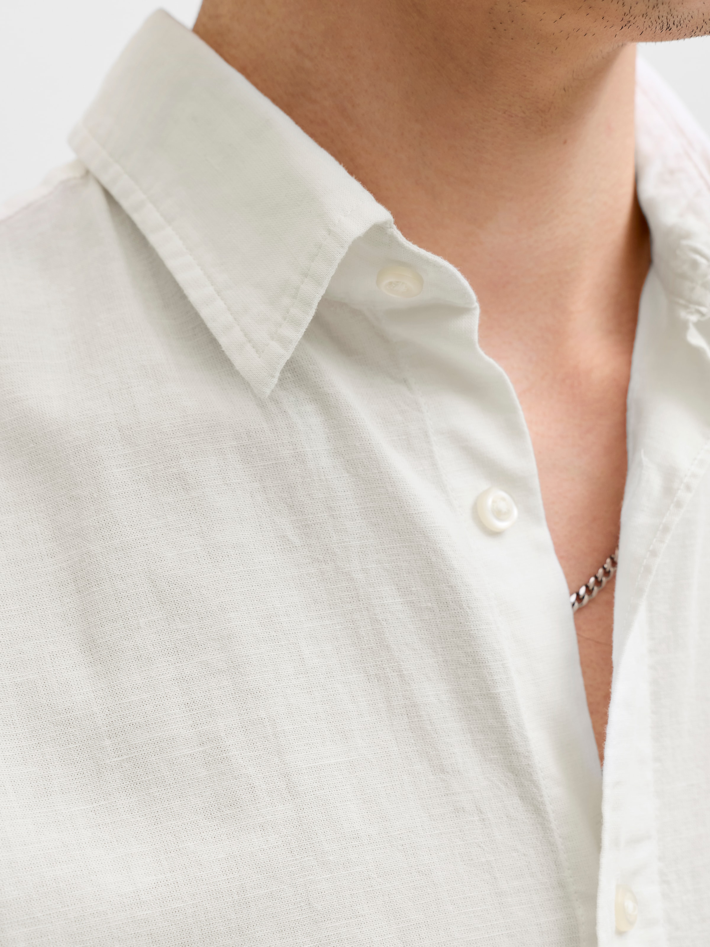 Jack & Jones PlusSize Kurzarmhemd »JJEBREEZE LINEN BLEND SHIRT S/S SN PLS« mit Leinen, regular fit
