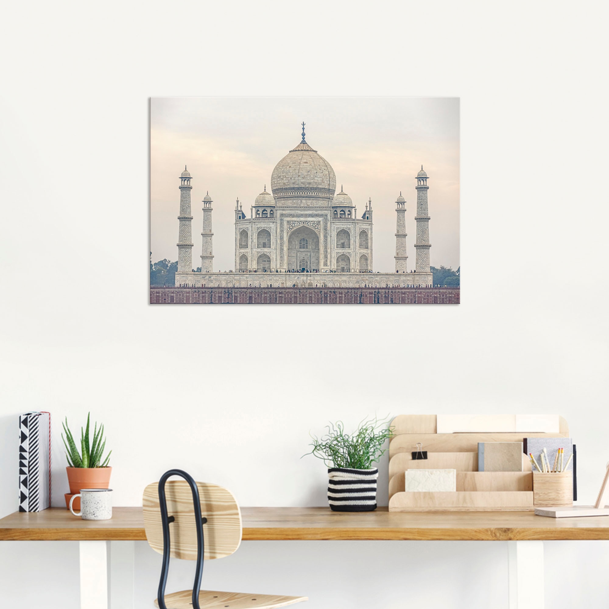 Artland Alu-Dibond-Druck »Taj Mahal« Gebäude 1 Stk. tlg. für Innen- und Außenbereich geeignet, Outdoorbild