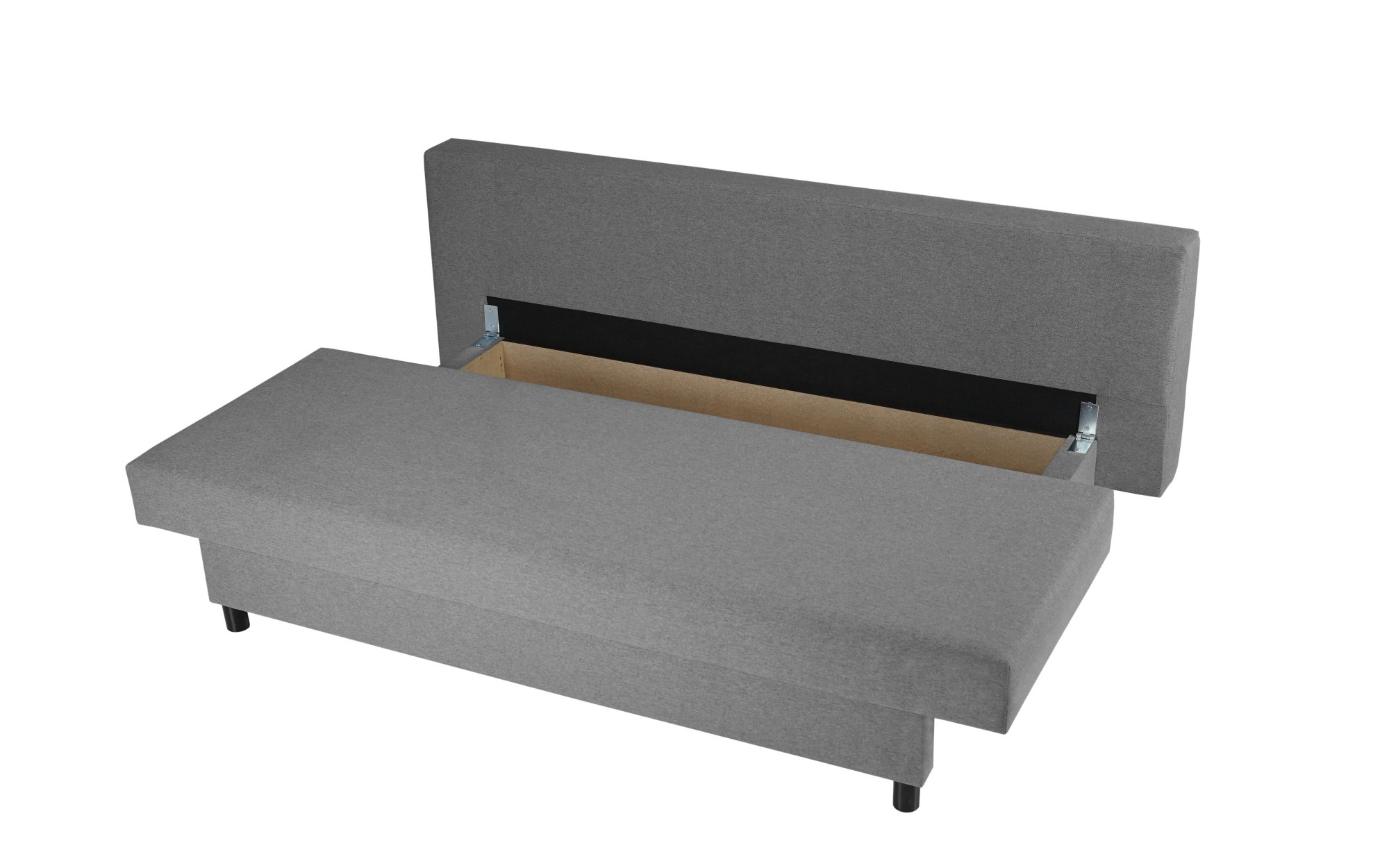INOSIGN 3-Sitzer »SAWYER Schlafsofa mit Bettkasten und Wellenunterfederung«, pflegeleichte Bezüge: Velvet & Struktur, B/T/H 193/86/83,5 cm