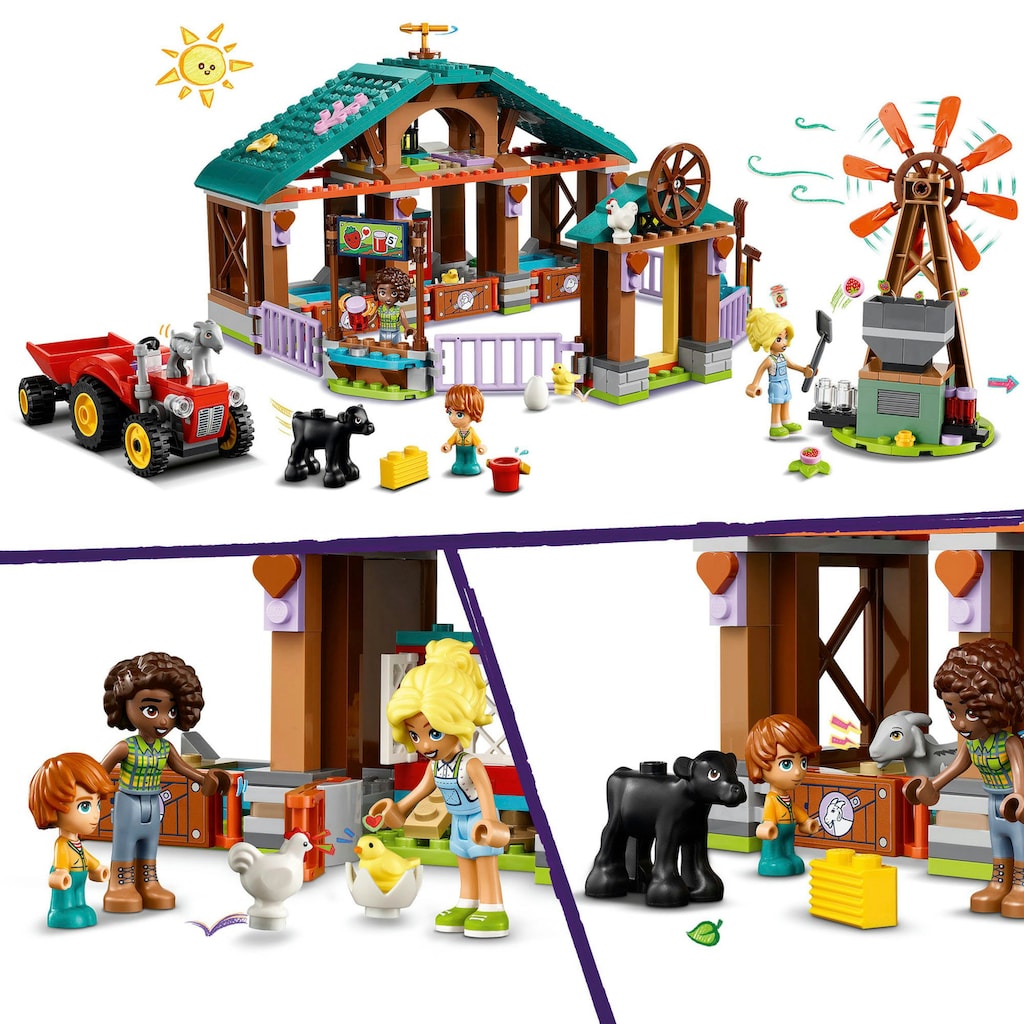 LEGO® Konstruktionsspielsteine »Auffangstation für Farmtiere (42617), LEGO Friends«, (489 St.)