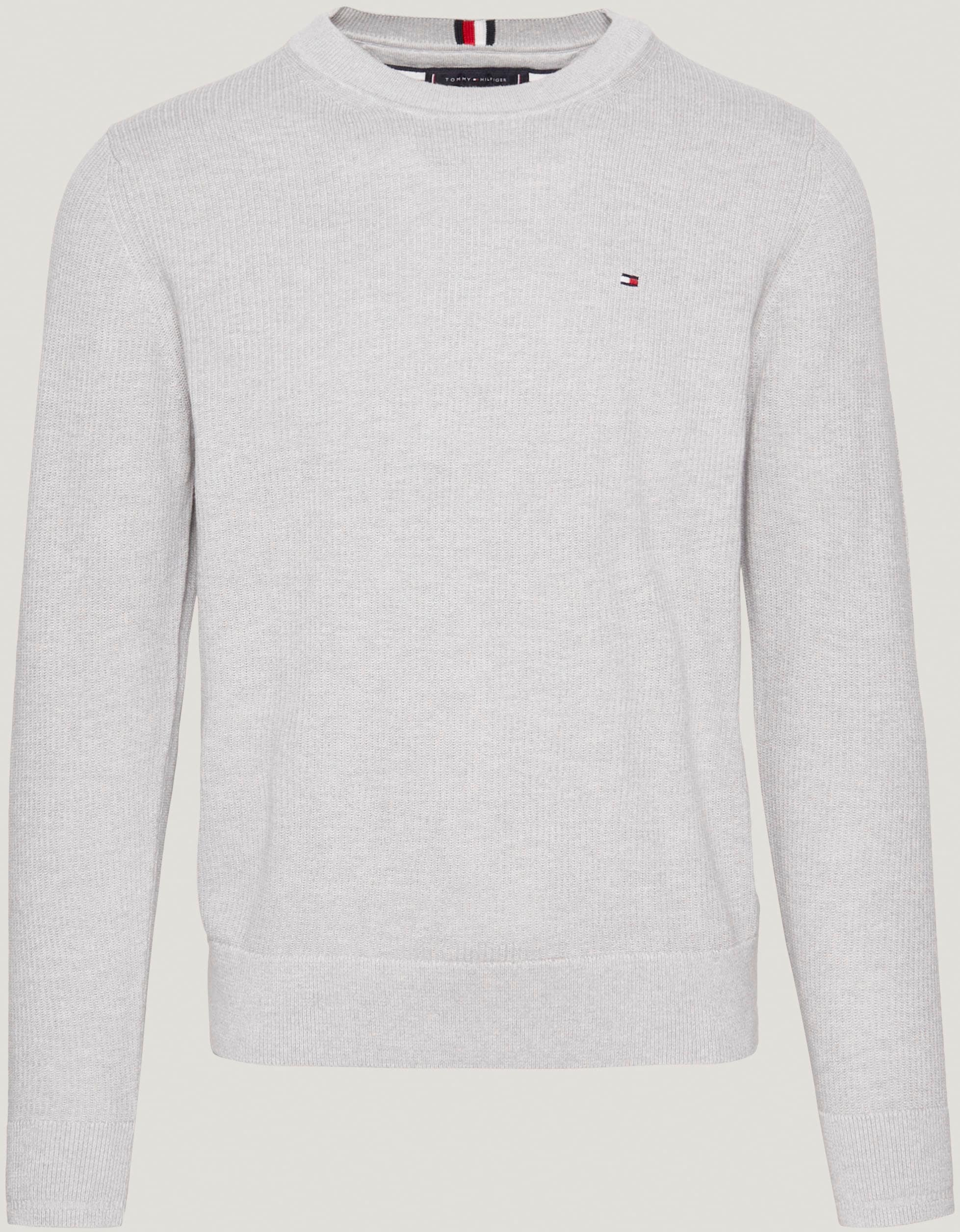 Tommy Hilfiger Longpullover »CHAIN RIDGE STRUCTURE C NECK«, mit Rundhalsausschnitt