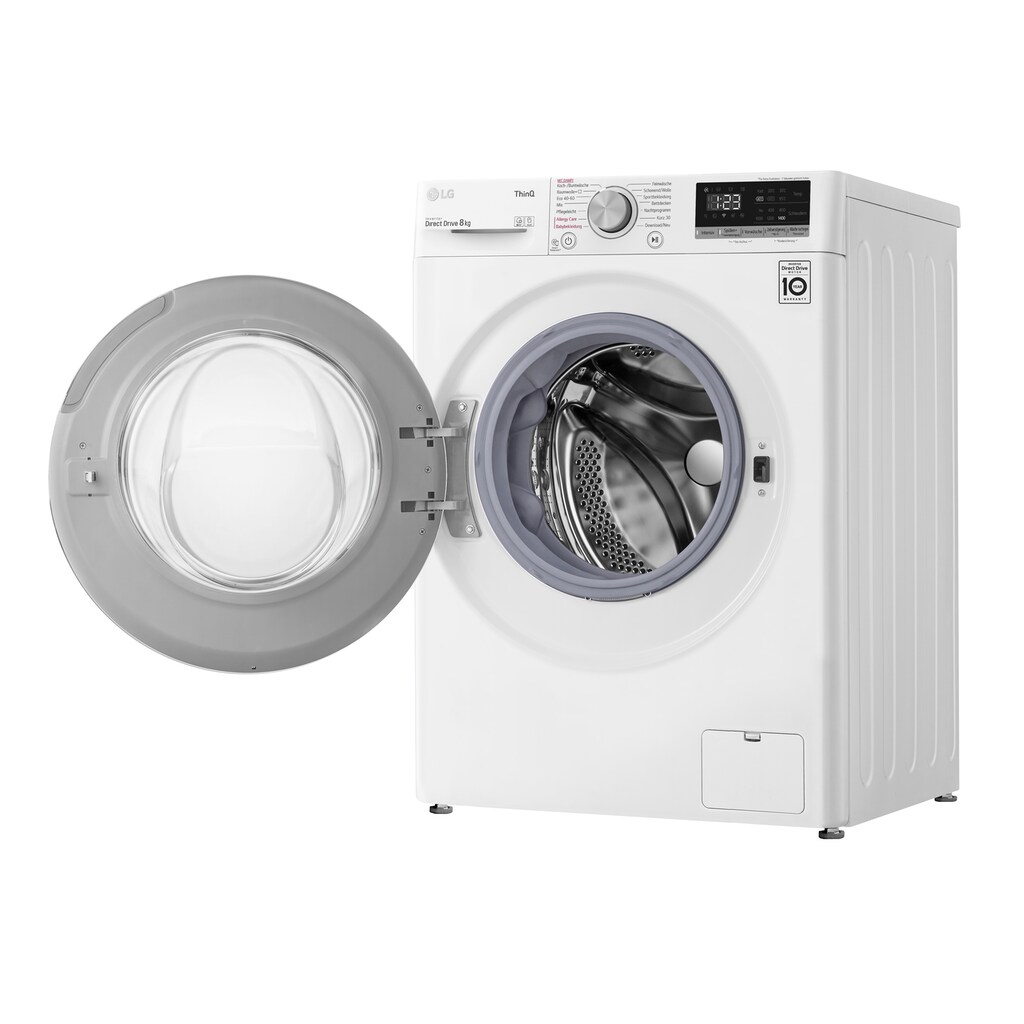 LG Waschmaschine, V4 W800, 8 kg, 1400 U/min