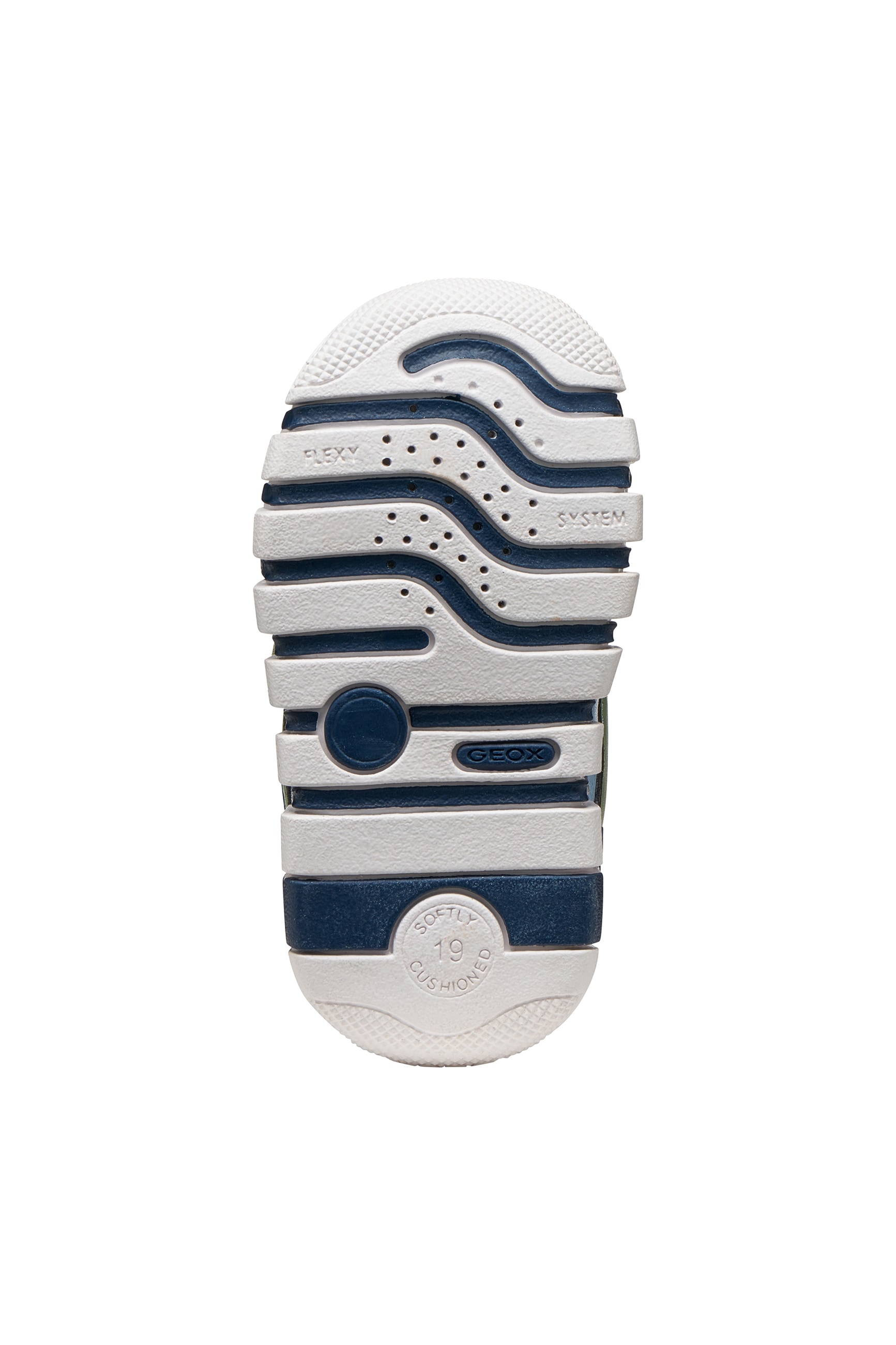 Geox Lauflernschuh »B IUPIDOO BOY«  Babyschuh mit farbigen Besätzen, Größenschablone zum Download