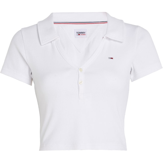 Tommy Jeans Poloshirt »TJW ESSENTIAL V-NECK POLO«, mit kurzer Knopfleiste  bei ♕