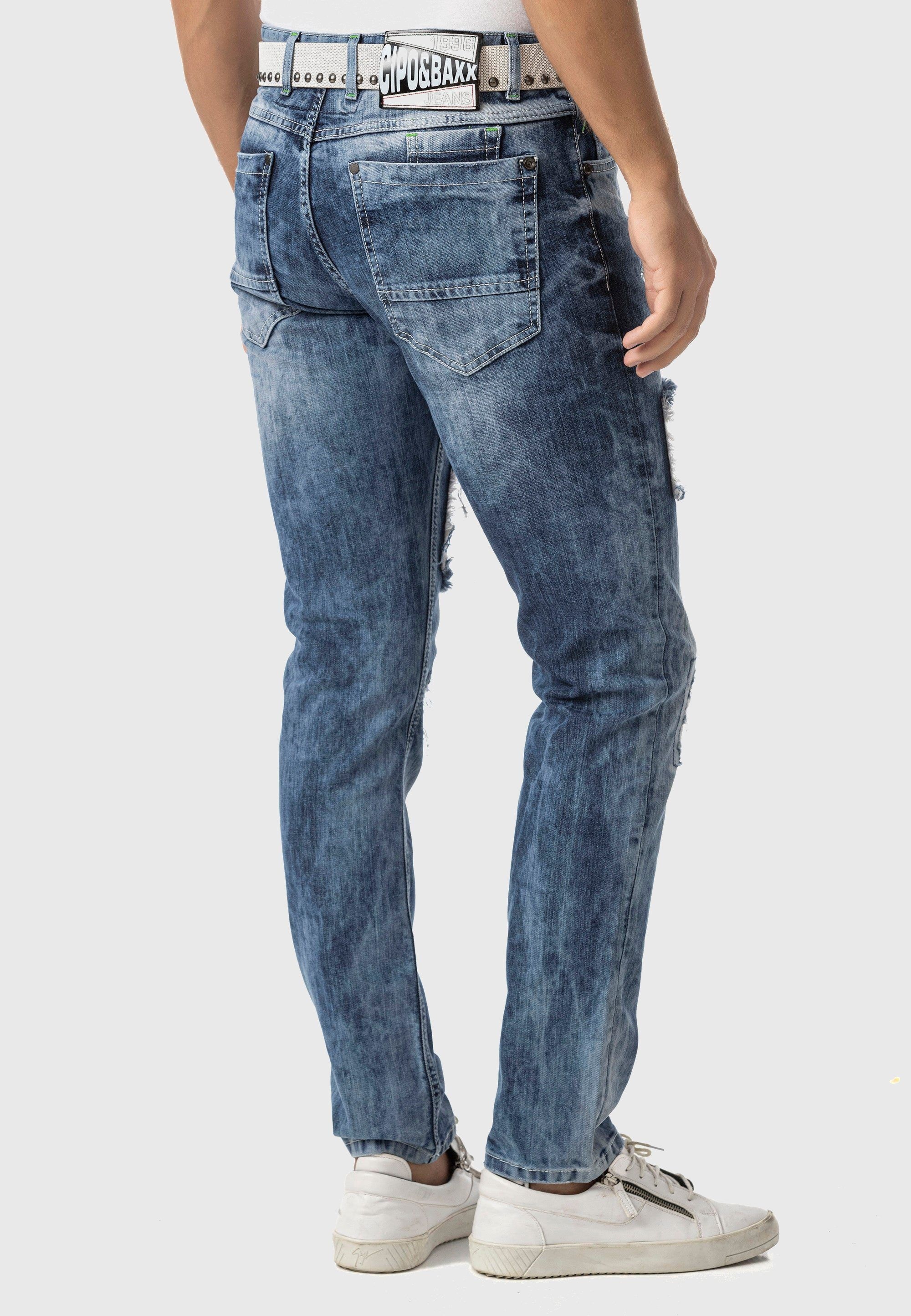 Cipo & Baxx 5-Pocket-Jeans »Cipo & Baxx Jeans« im Used-Look