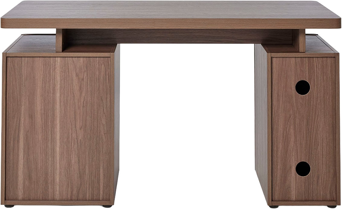 Jahnke Schreibtisch »CU-LIBRE 140« 1 Stk. tlg. platzsparender Arbeitsplatz, 1 Schublade und 2 Türen, 135 cm