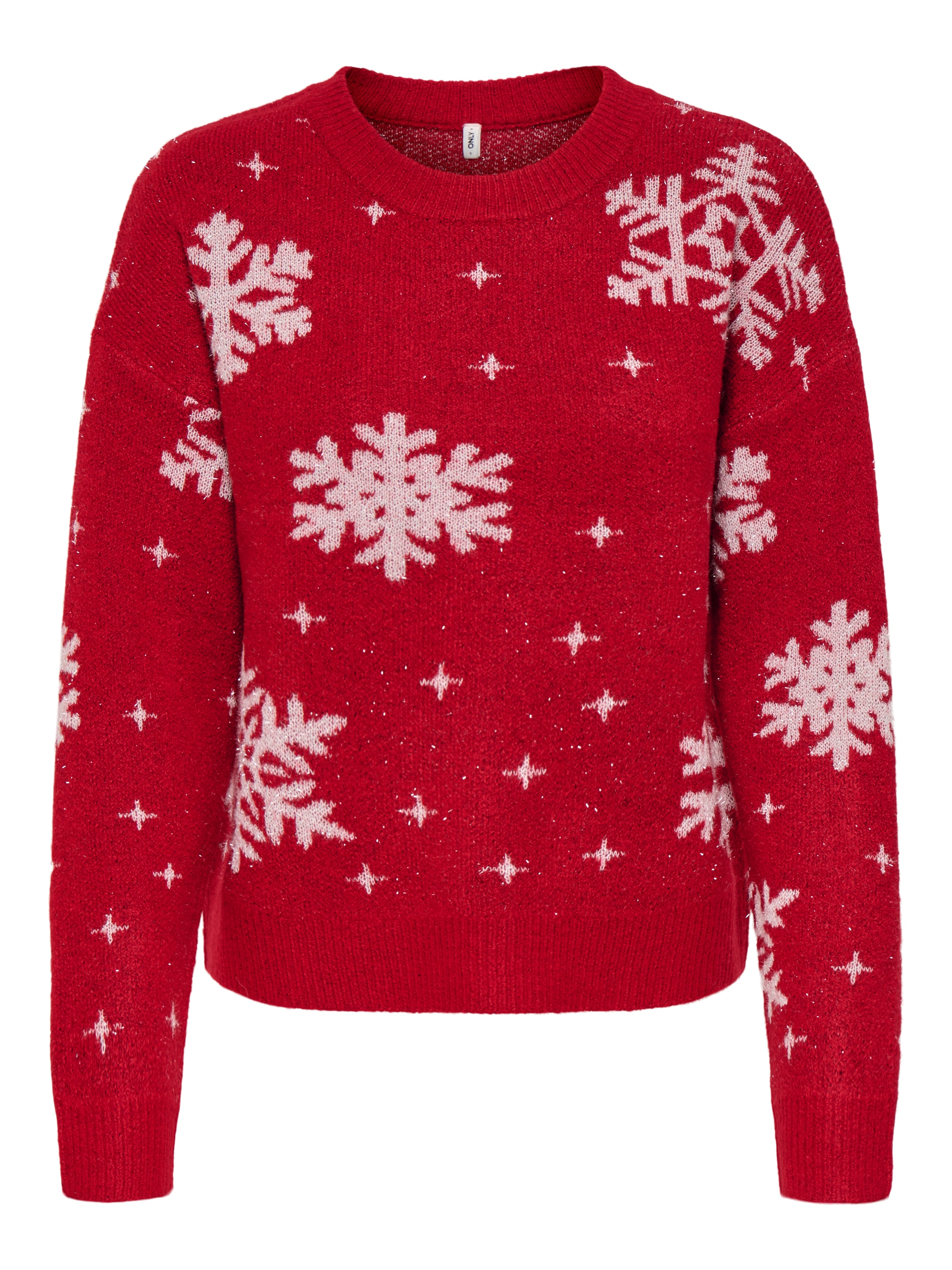 ONLY Weihnachtspullover »ONLXMAS ROLFA LS ONECK SNOWFLAKES KNT«