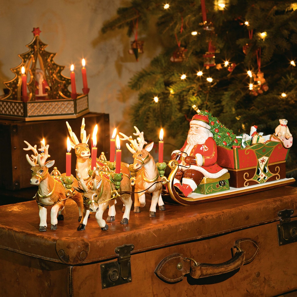 Villeroy & Boch Dekofigur »Santa's Schlittenfahrt Christmas Toys Memory bunt«