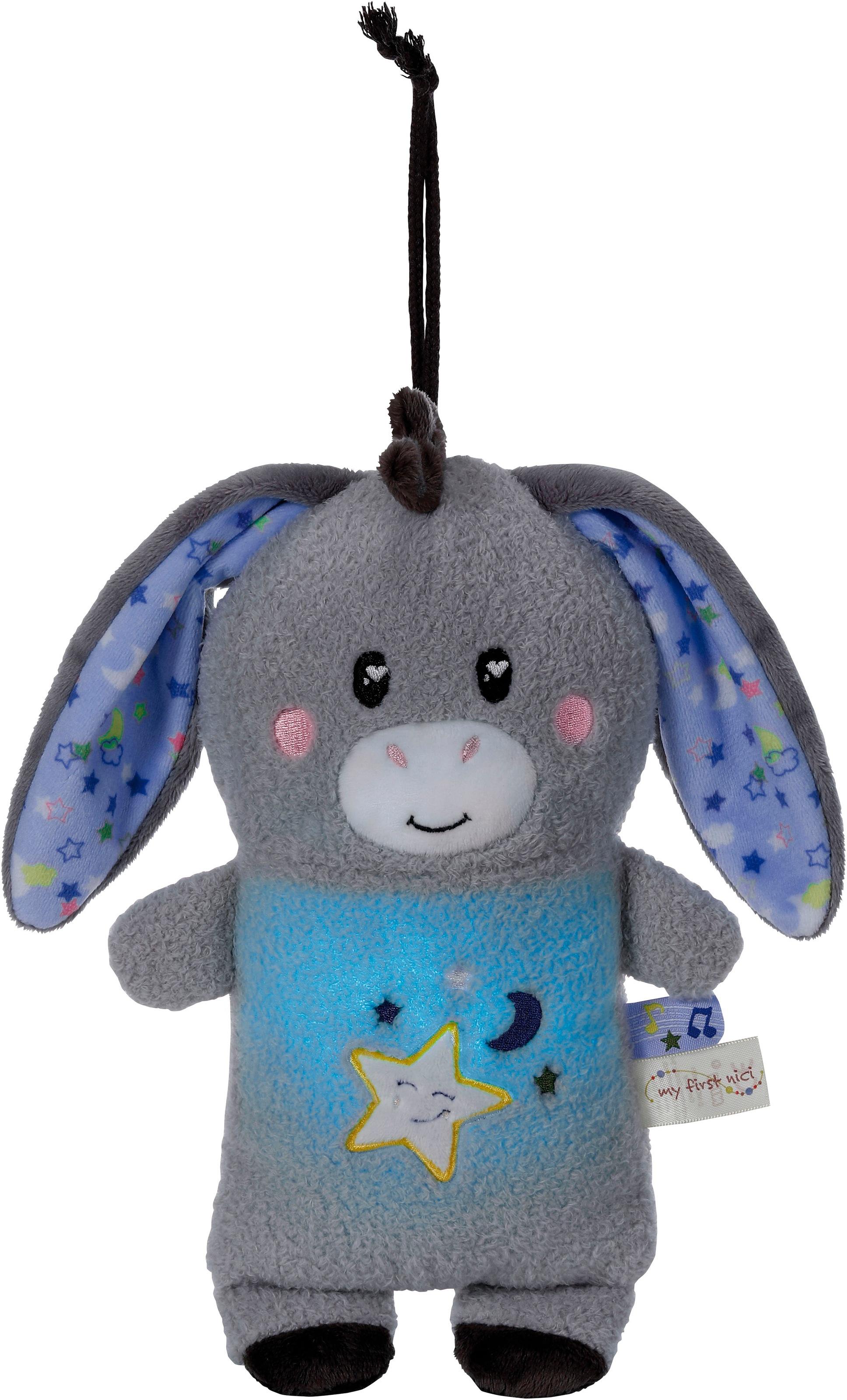 Nici Kuscheltier »My First NICI, Esel Littledoo 25 cm«, Baby Einschlafhilfe; mit Licht und Sound