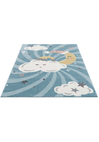 Carpet City Kinderteppich »Anime9380«, rechteckig, 11 mm Höhe, Teppich Mond, Wolken,... kaufen