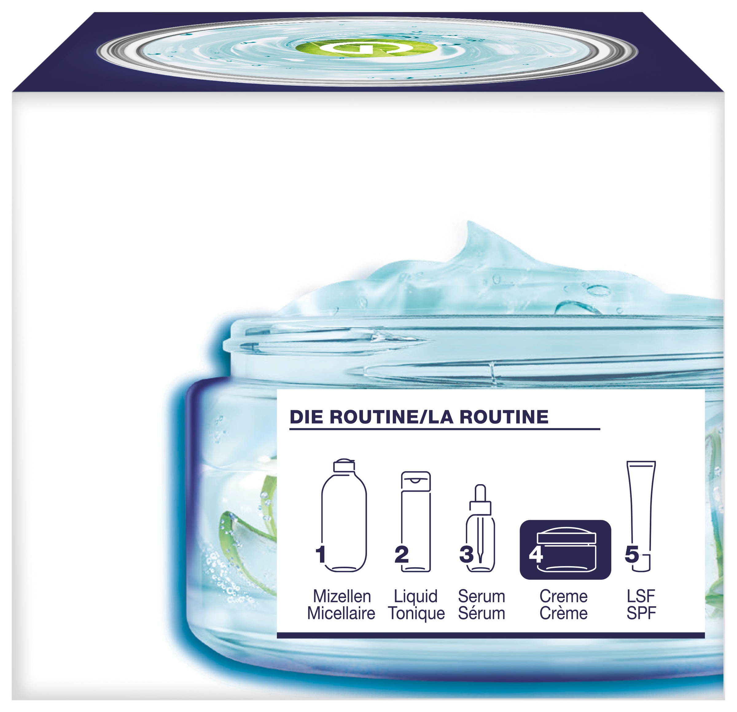 GARNIER Nachtcreme »Garnier Hyaluron Barrier Repair Gel-Creme Nachtpflege« feuchtigkeitsspendend, verbessert Regeneration