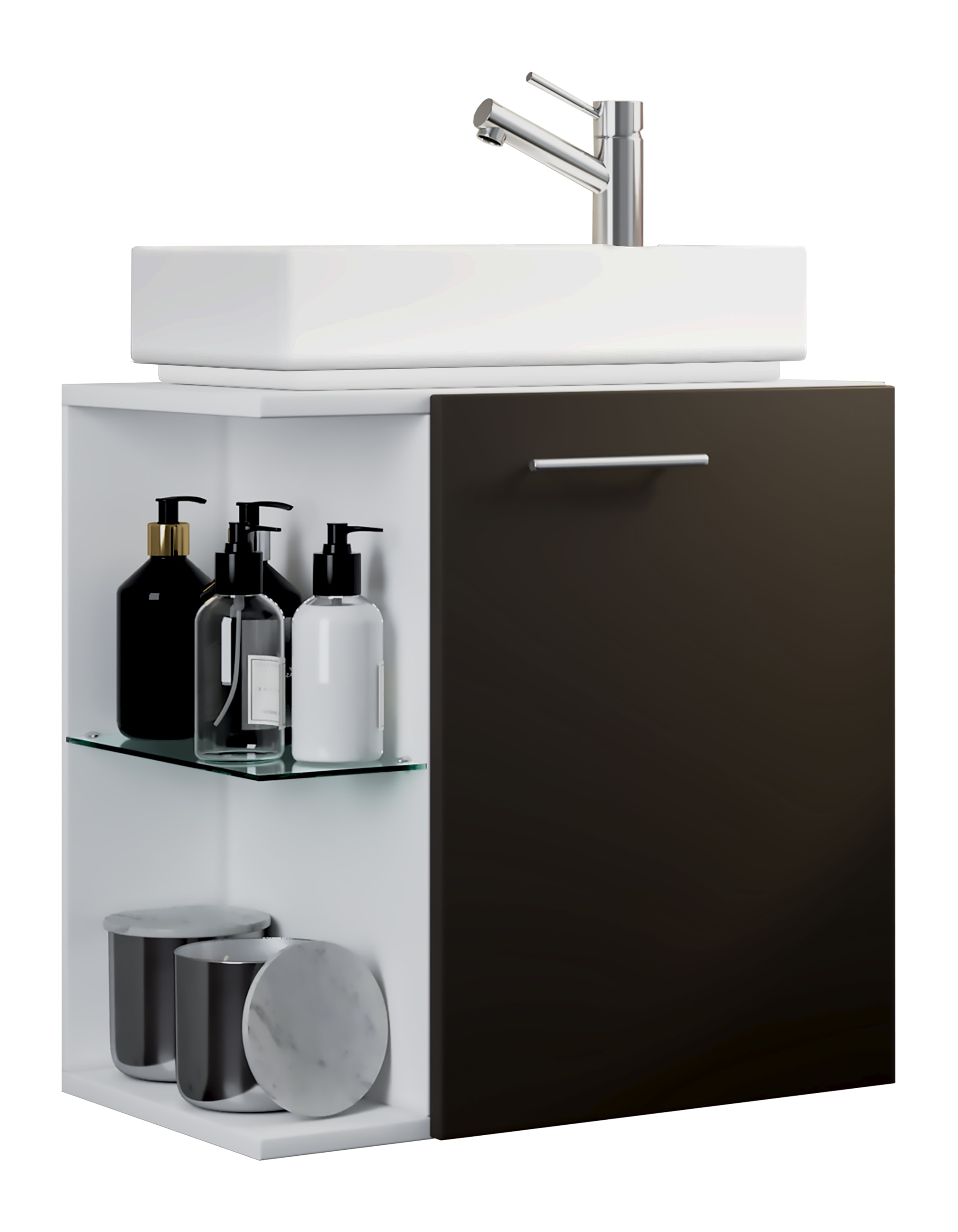 VCM Waschtisch »2-tlg Gäste WC Waschplatz Bad Waschtisch Hausa« 2 Stk. tlg.