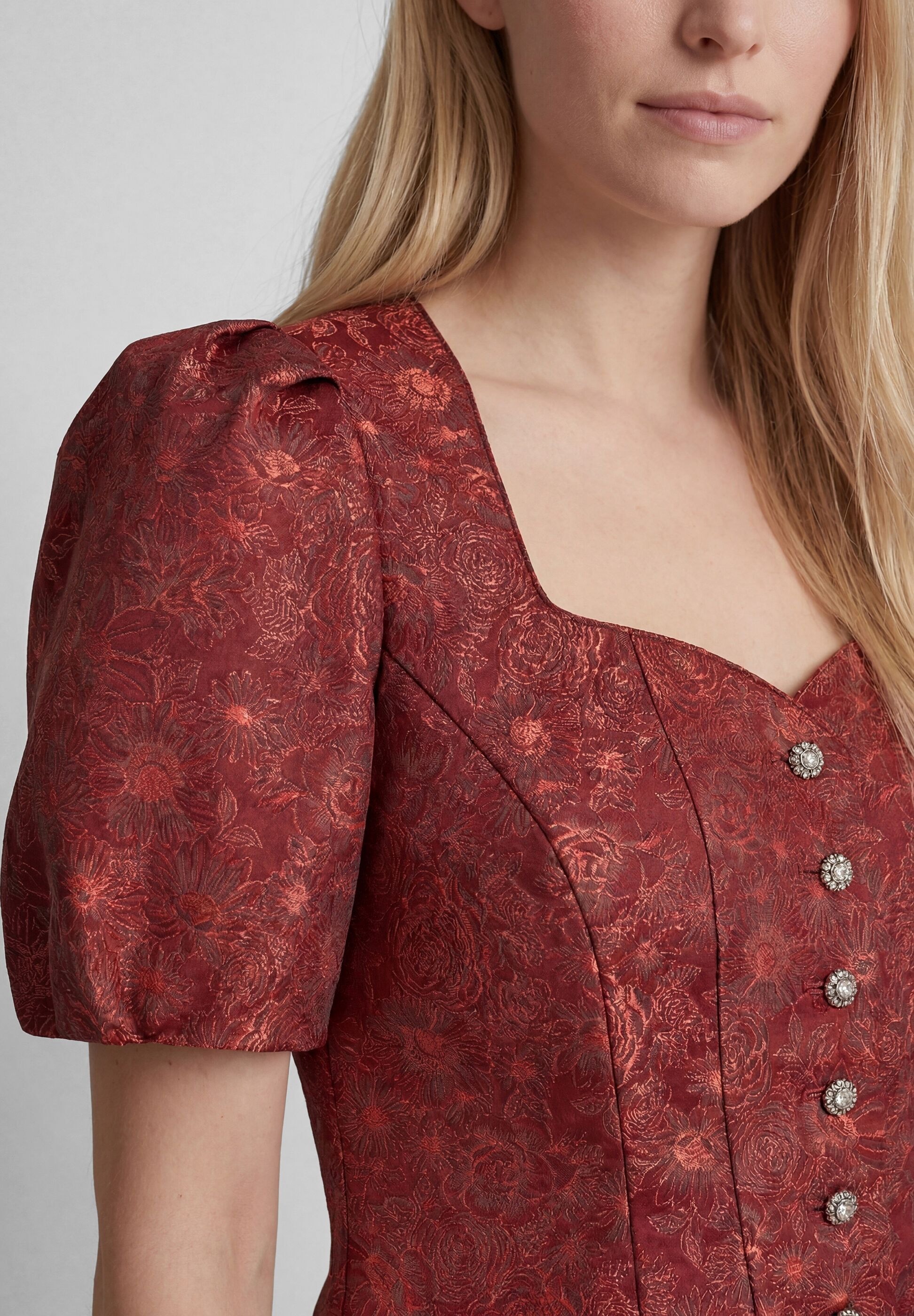 Spieth & Wensky Klassische Bluse »Spieth & Wensky Trachtenmieder Kedri« mit Blumenmuster