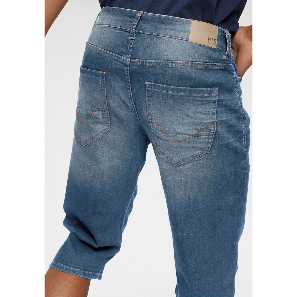 H.I.S Jeansbermudas »HANTZ«, (Set, 2 tlg., mit abnehmbarem Gürtel)