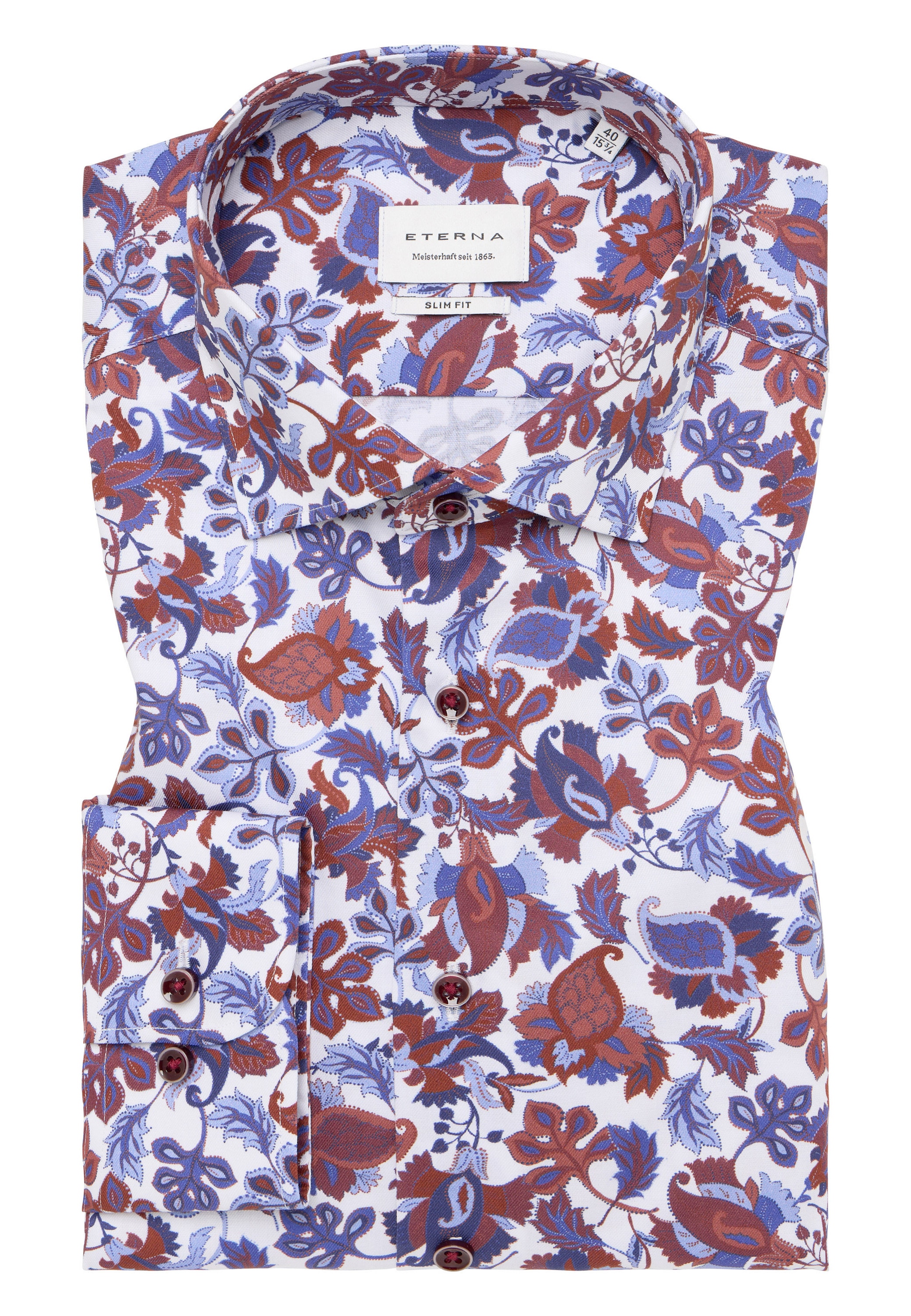 Eterna Langarmhemd »SLIM FIT« NON IRON (bügelfrei)
