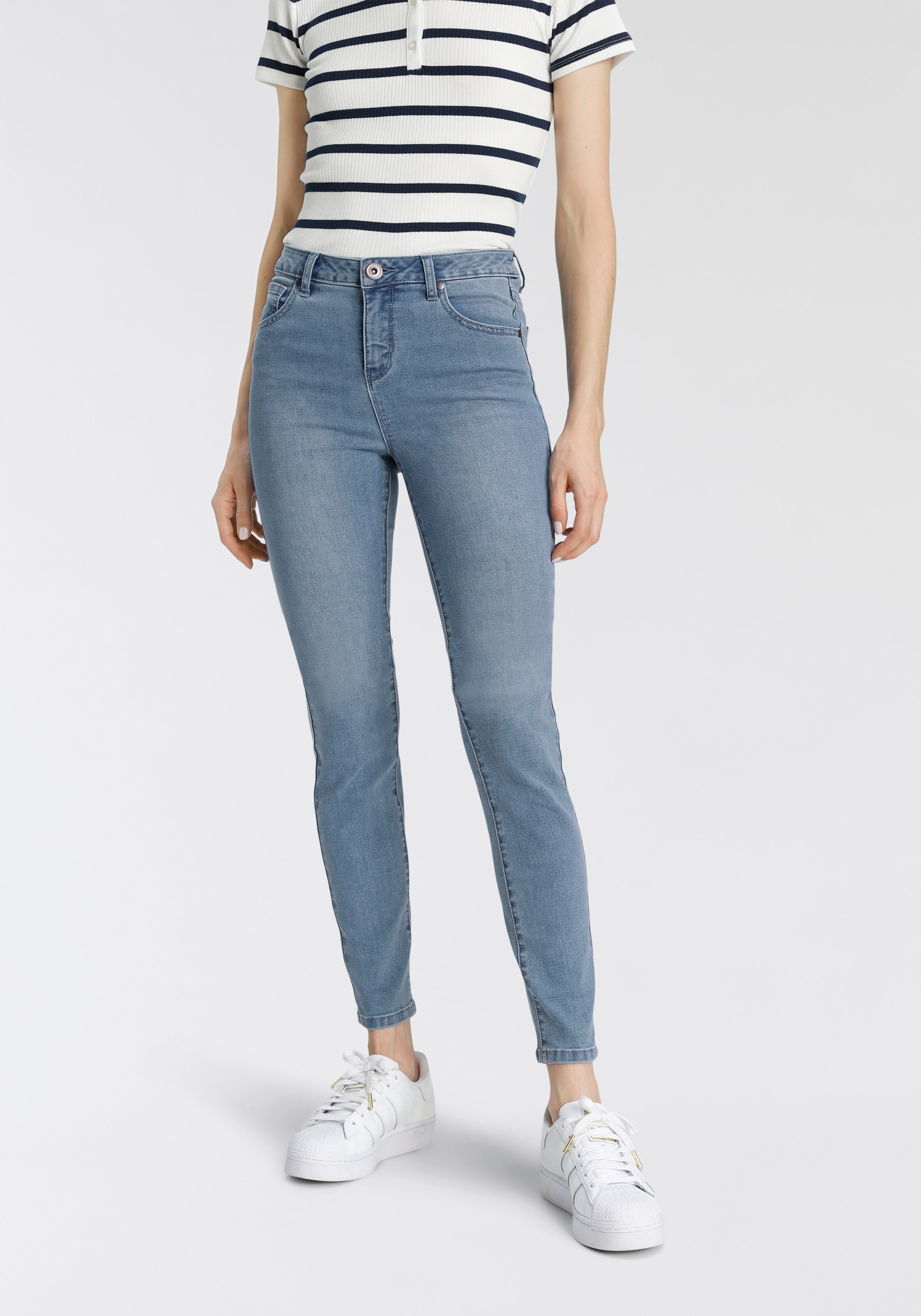 AJC Skinny-fit-Jeans, mit hohem Leib in Denim Qualität kaufen