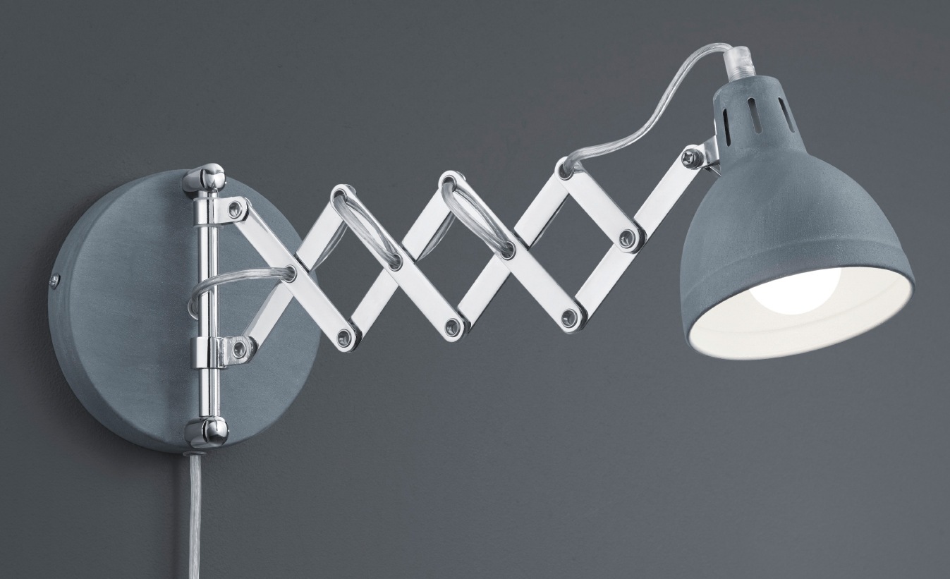 REALITY Leuchten Wandleuchte »SCISSOR«, 1 flammig, Leuchtmittel E14 | ohne Leuchtmittel