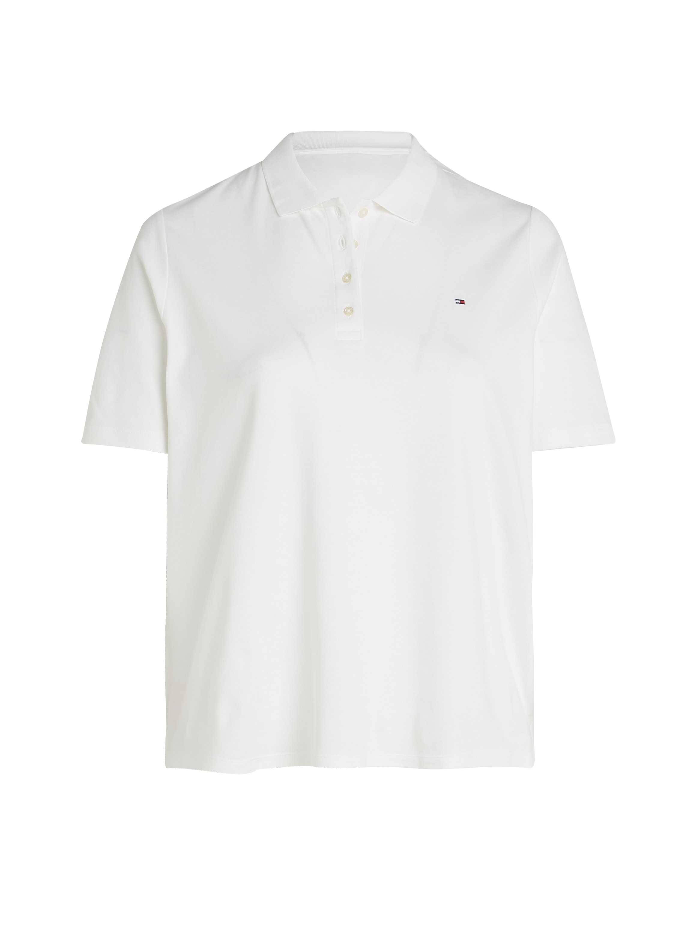 Tommy Hilfiger Curve Poloshirt »CRV 1985 REG PIQUE POLO SS« in großen Größen, Piqué-Qualität
