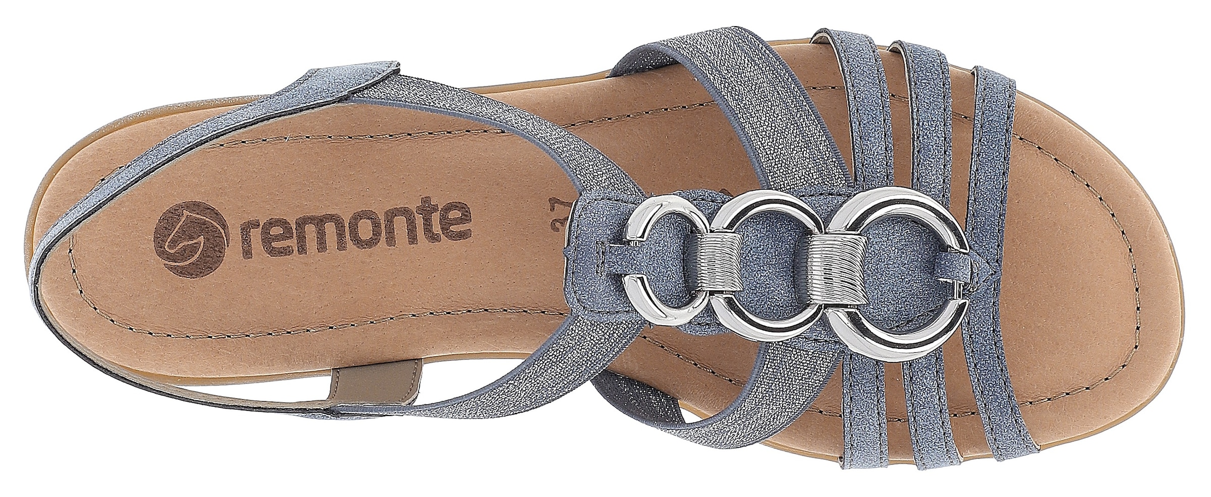 Remonte Riemchensandale, Keilabsatz, Sommerschuh, Sandalette mit Gummizügen
