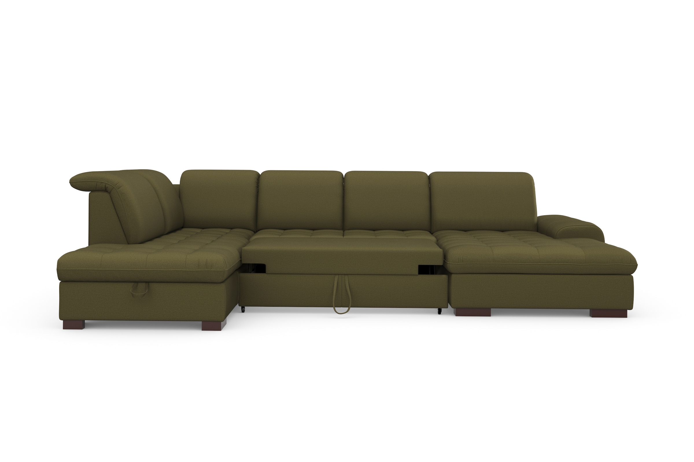 sit&more Wohnlandschaft »Luxor U-Form«, wahlweise mit Bettfunktion, Bettkasten und Kopfteilverstellung