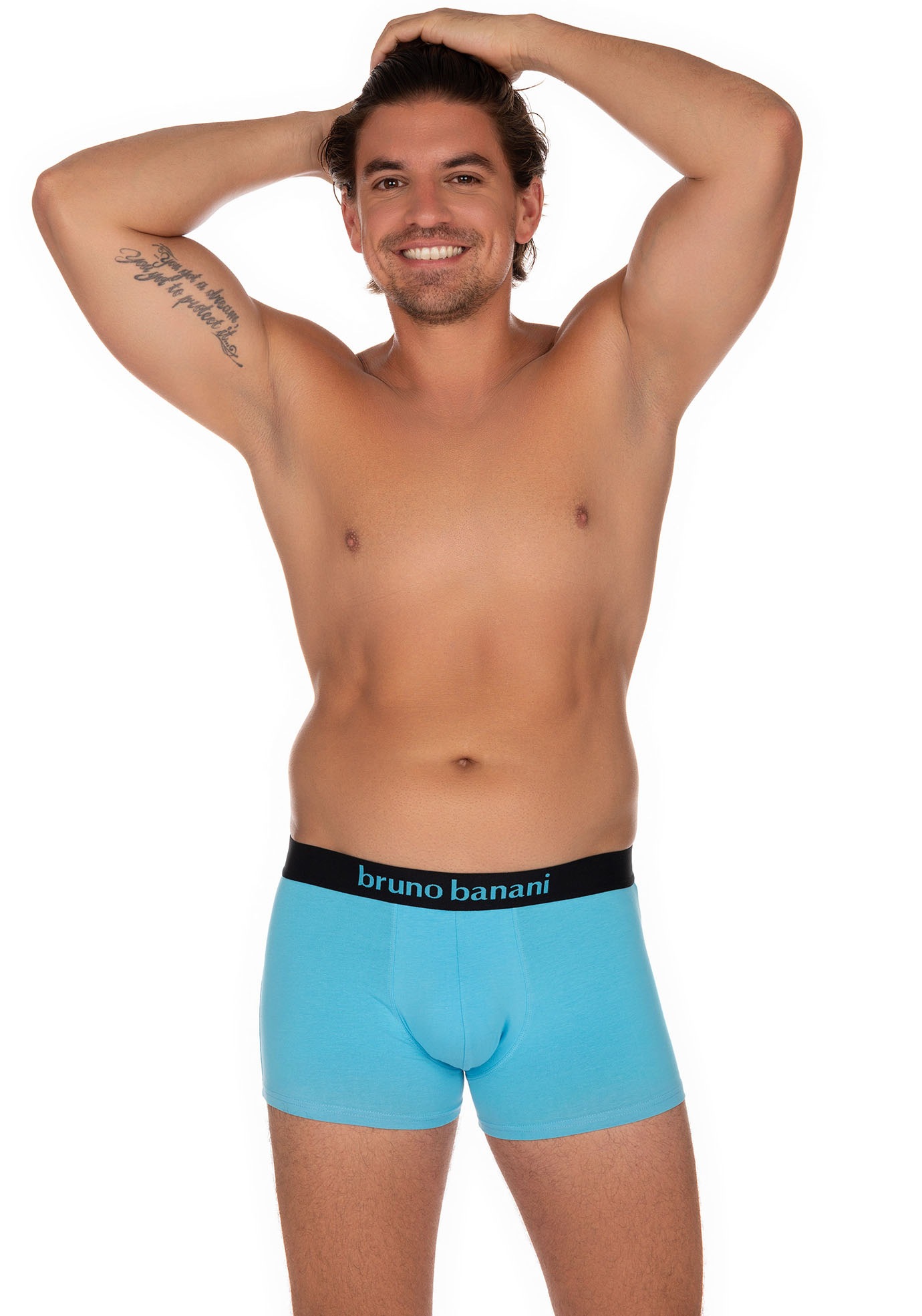 Bruno Banani Boxer, (2er Pack), mit kontrastreichem Logobund