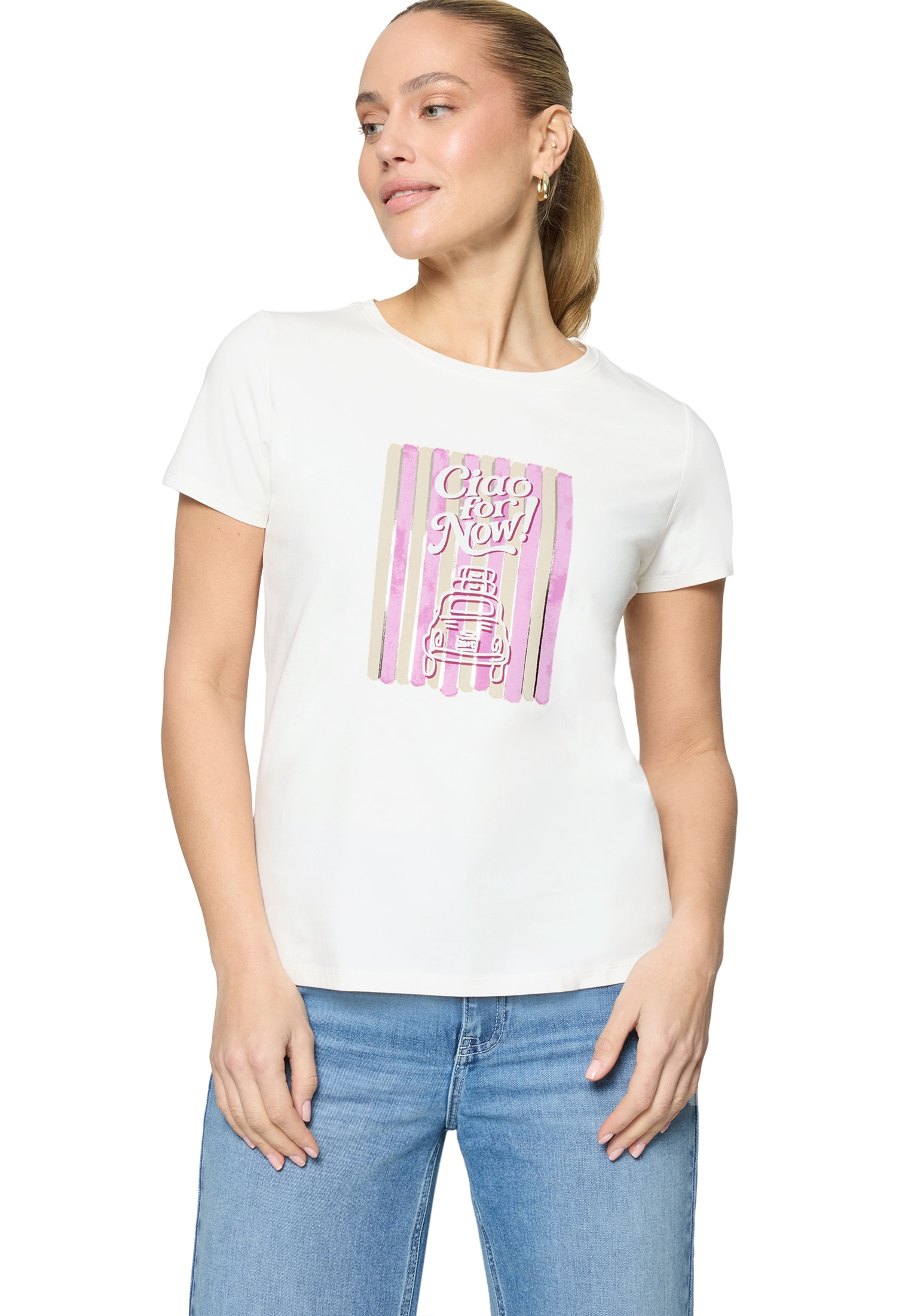 Zero Print-Shirt »Printshirt mit Aufdruck«