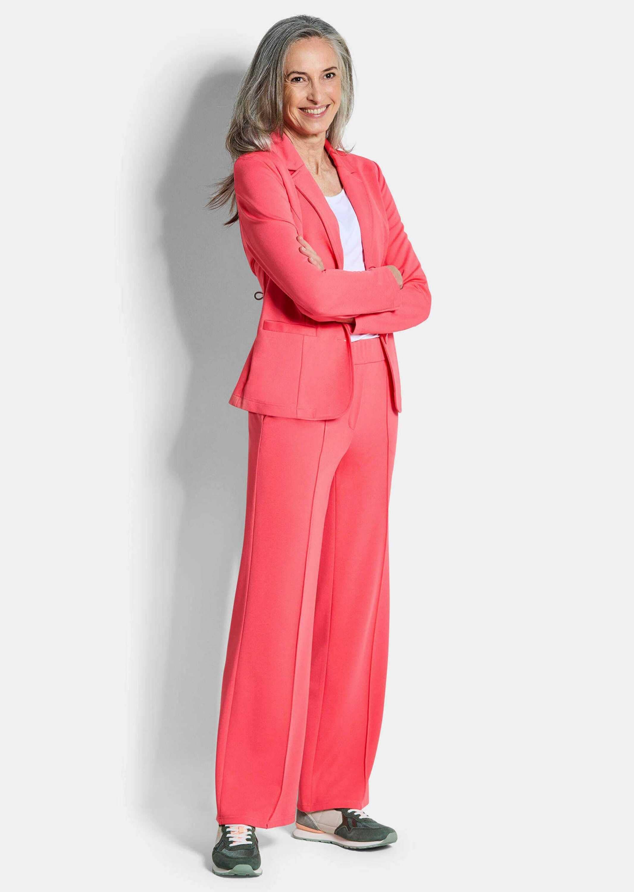 GOLDNER Jackenblazer »Viskoseblazer mit Reverskragen« stretchbequeme Jerseyqualität