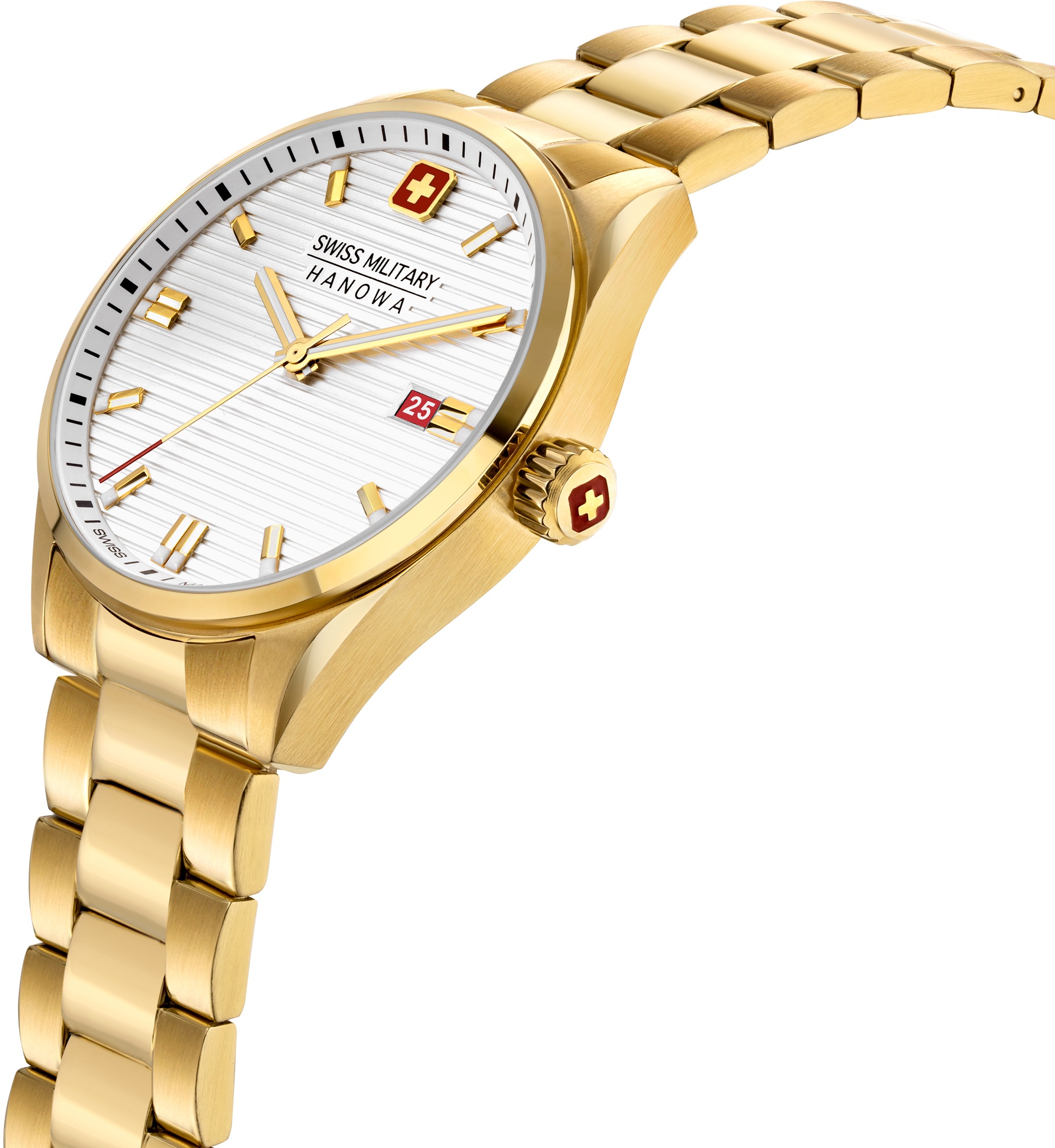 Swiss Military Hanowa Quarzuhr »ROADRUNNER, SMWGH2200110«, Armbanduhr, Herrenuhr, Datum, Saphirglas, Swiss Made