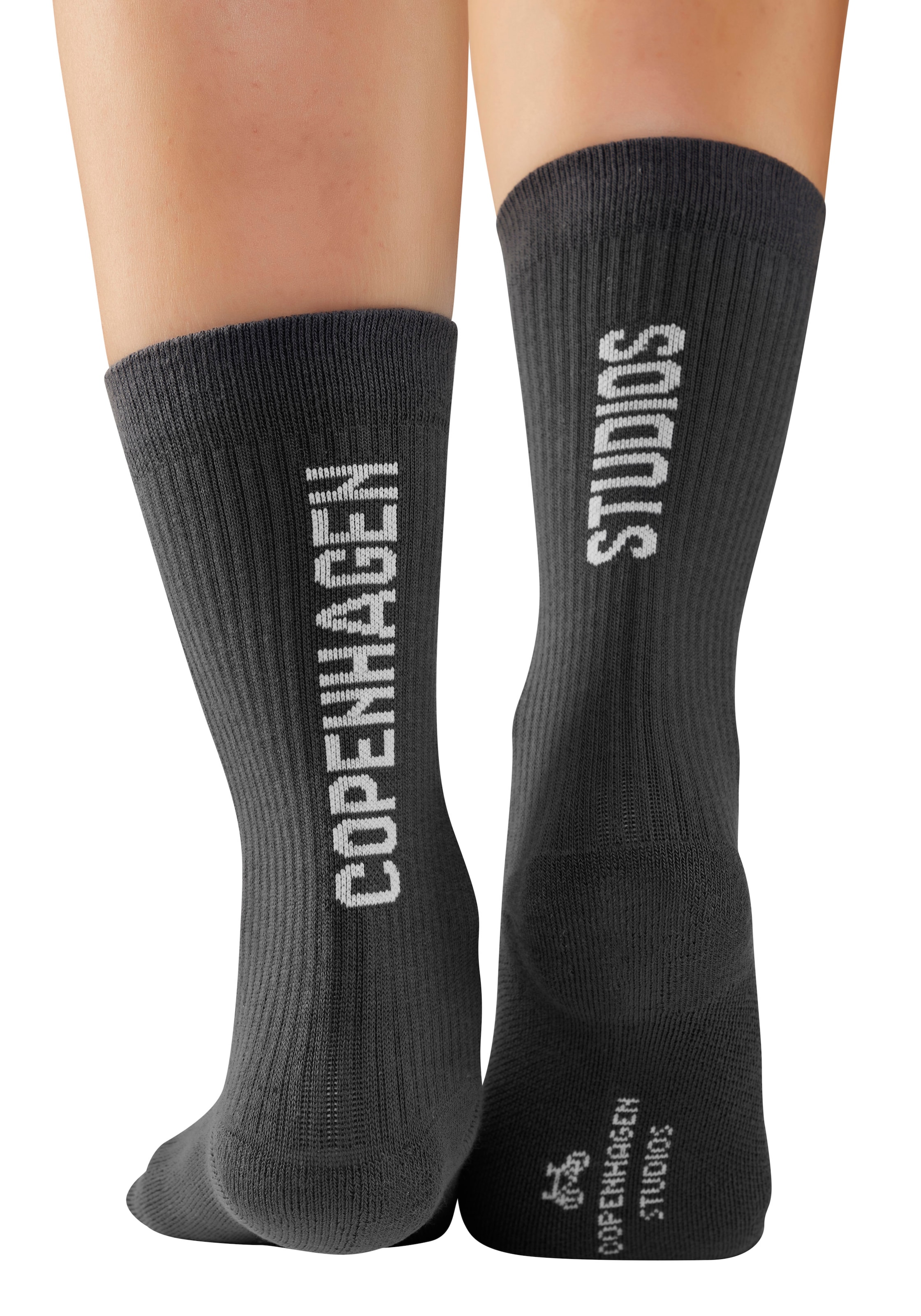 Copenhagen Studios Tennissocken Packung, 3 Stk. tlg. mit großem Schriftzug