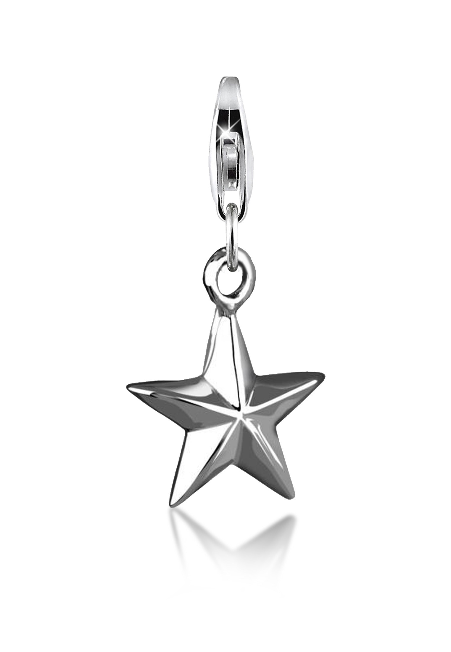 Nenalina Charm-Einhänger »Charm Stern-Anhänger Star Party Astro 925 Silber«