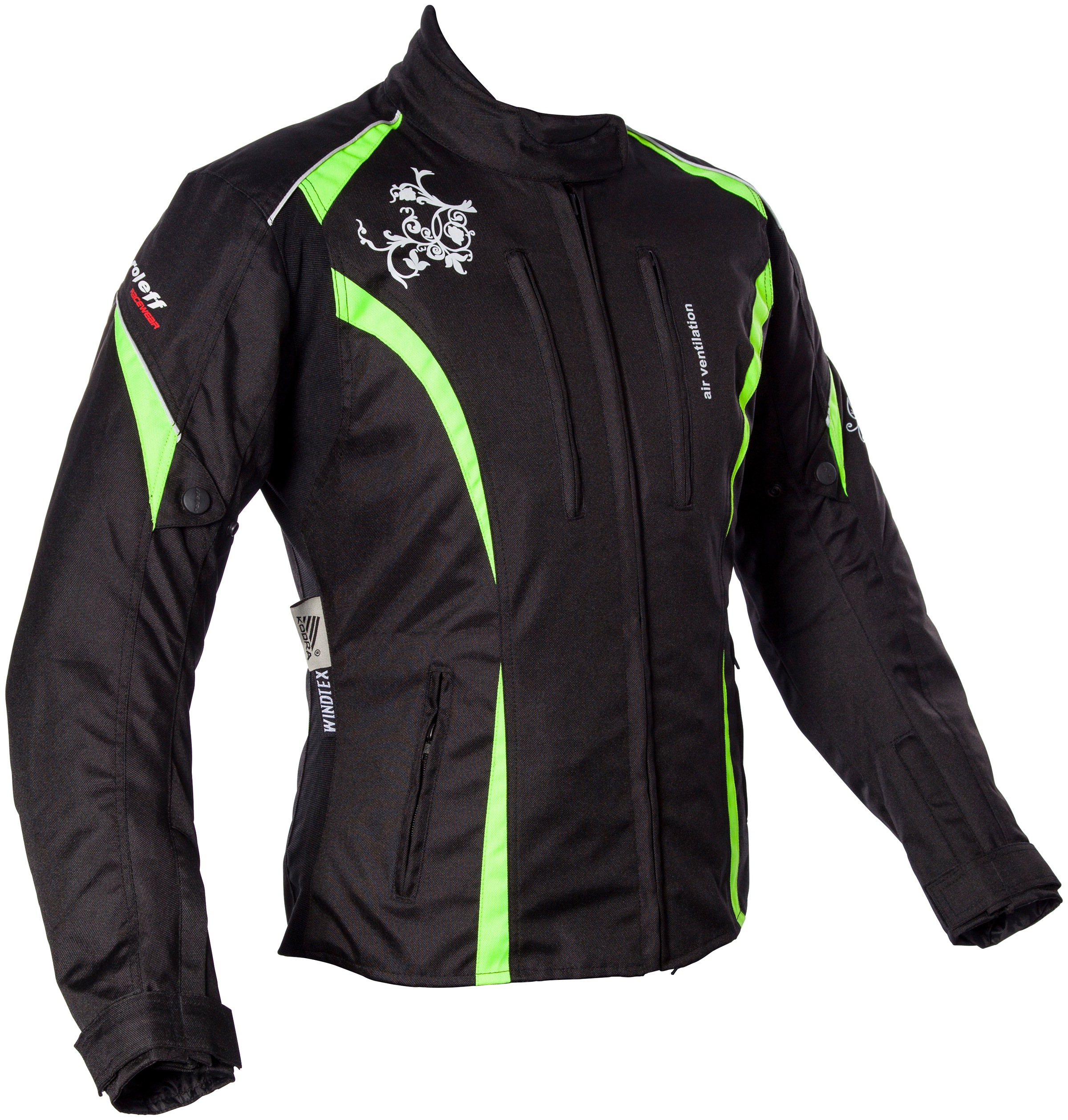 roleff Motorradjacke »Latina Lady« Mit Sicherheitsstreifen