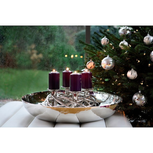 Fink Kerzenständer »CORONA, Weihnachtsdeko«, Adventskranz, Adventsleuchter,  für Stumpenkerzen, Ø ca. 40 cm auf Raten kaufen