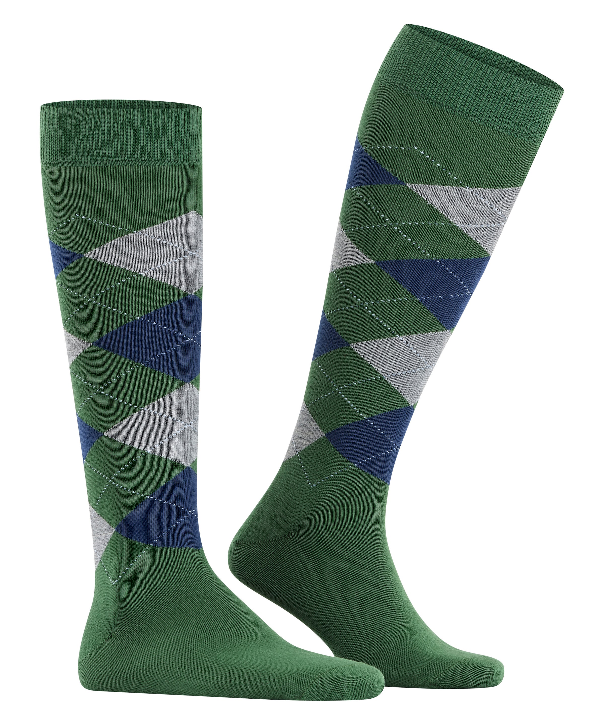 Burlington Kniestrümpfe »King« Einheitsgröße 40-46, Argyle-Muster, gekämmte Baumwolle