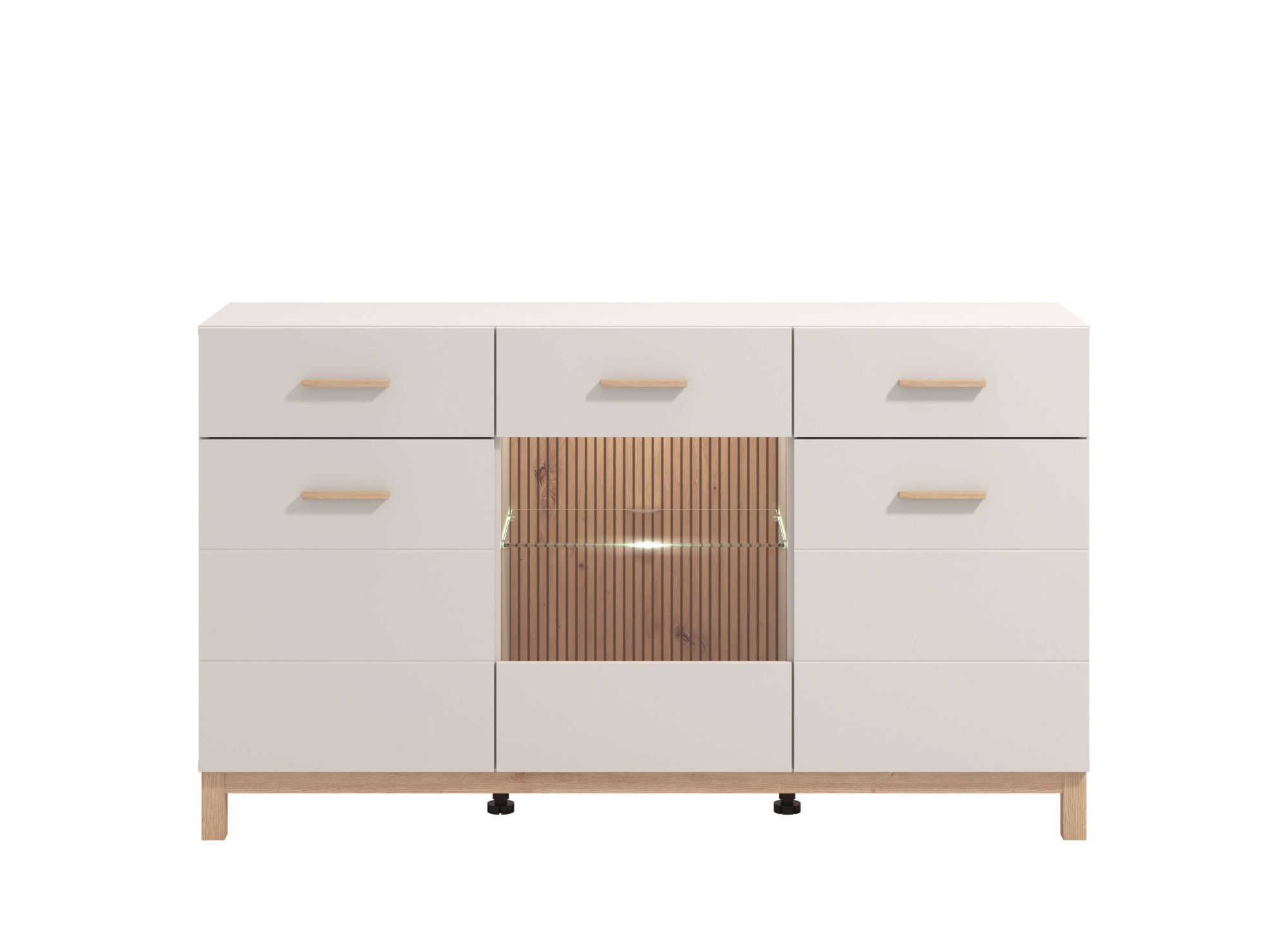 Home affaire Sideboard »Essex, Kommode, Kombikommode, Anrichte, Schrank« Modernes Sideboard: Kaschmir-Dekor, 3 Türen & 2 Schubladen