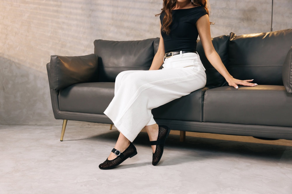 Remonte Riemchenballerina  Loafer, Sommerschuh mit Glitzersteine und Klettverschluss