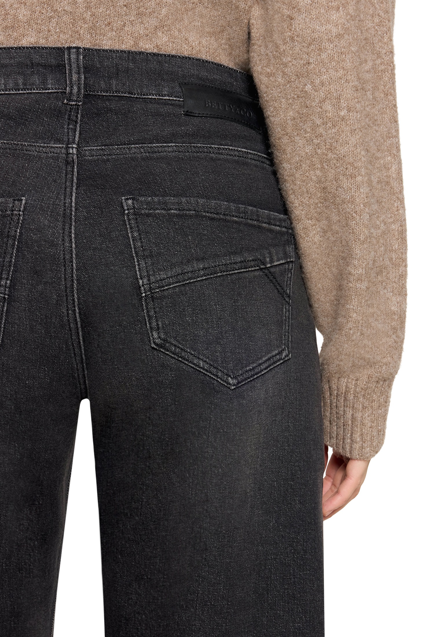 Betty&Co Boyfriend-Hose »Baggy-Jeans mit Waschung«
