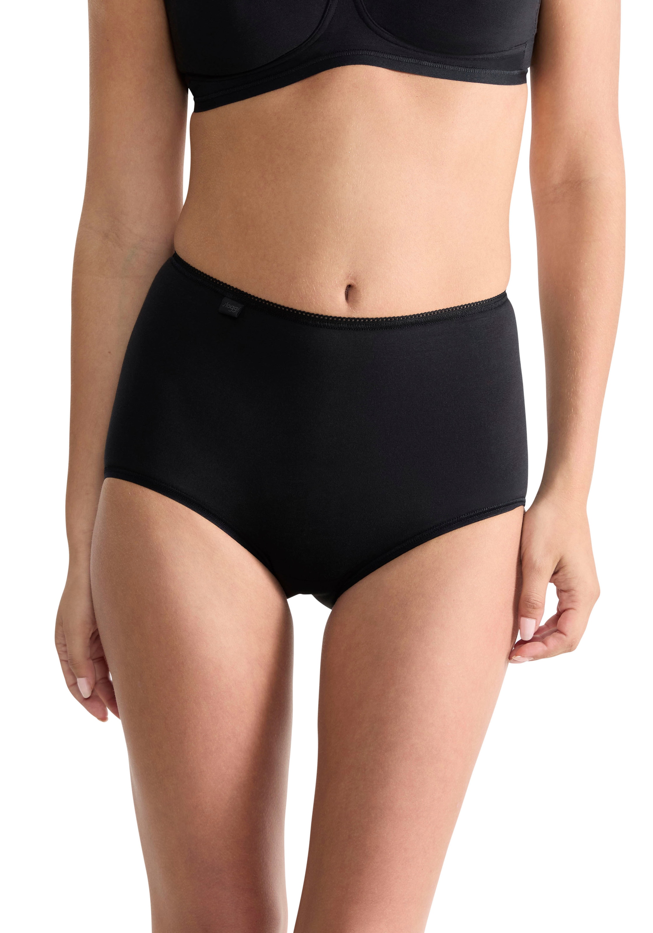 sloggi Maxislip »24/7 Cotton« 3er Pack,  höher geschnittene Passform, elastisch, Spitze, blickdicht, weich