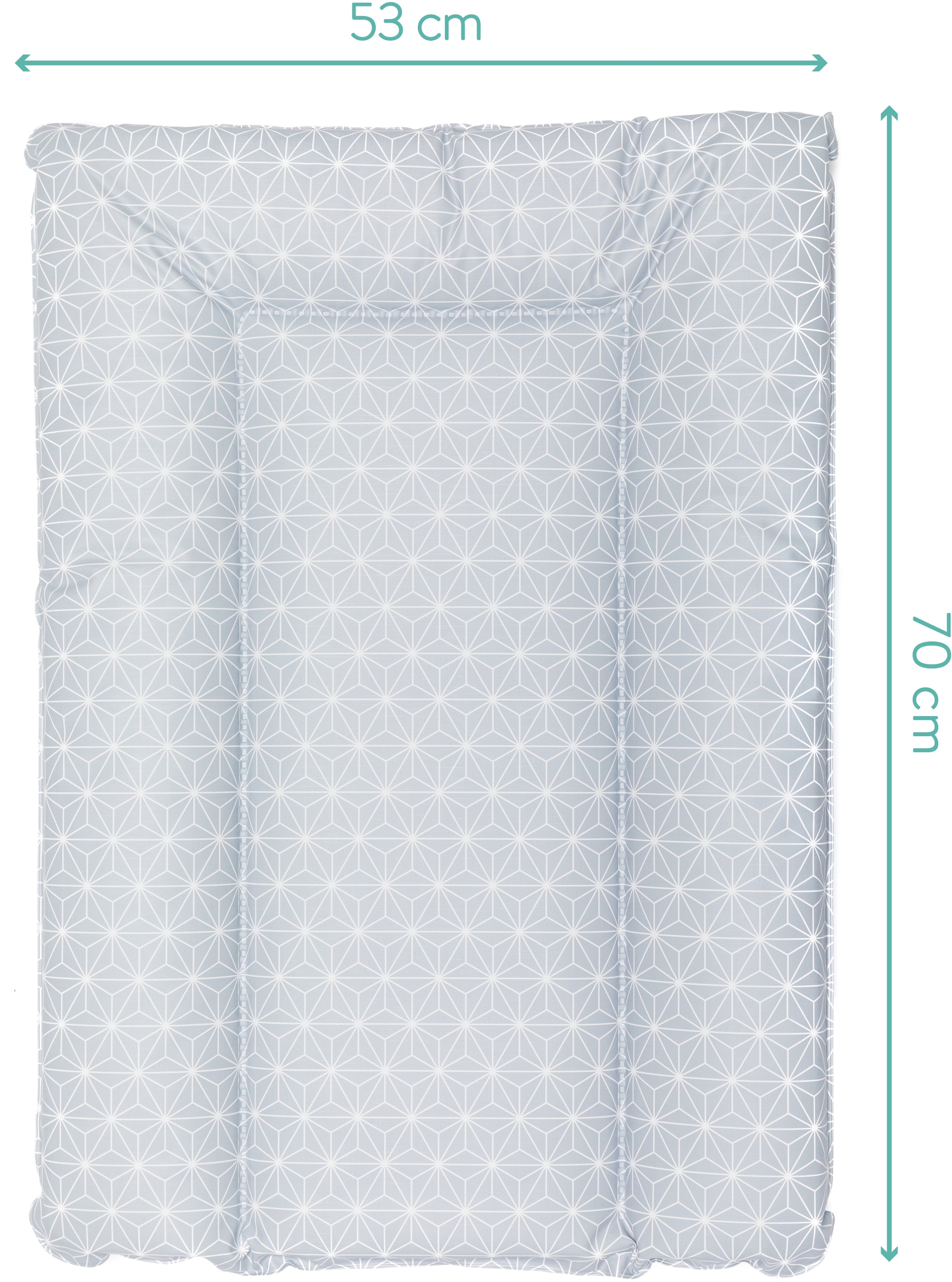 Fillikid Wickelauflage »Softy, Cube Grey«, (1 tlg.)