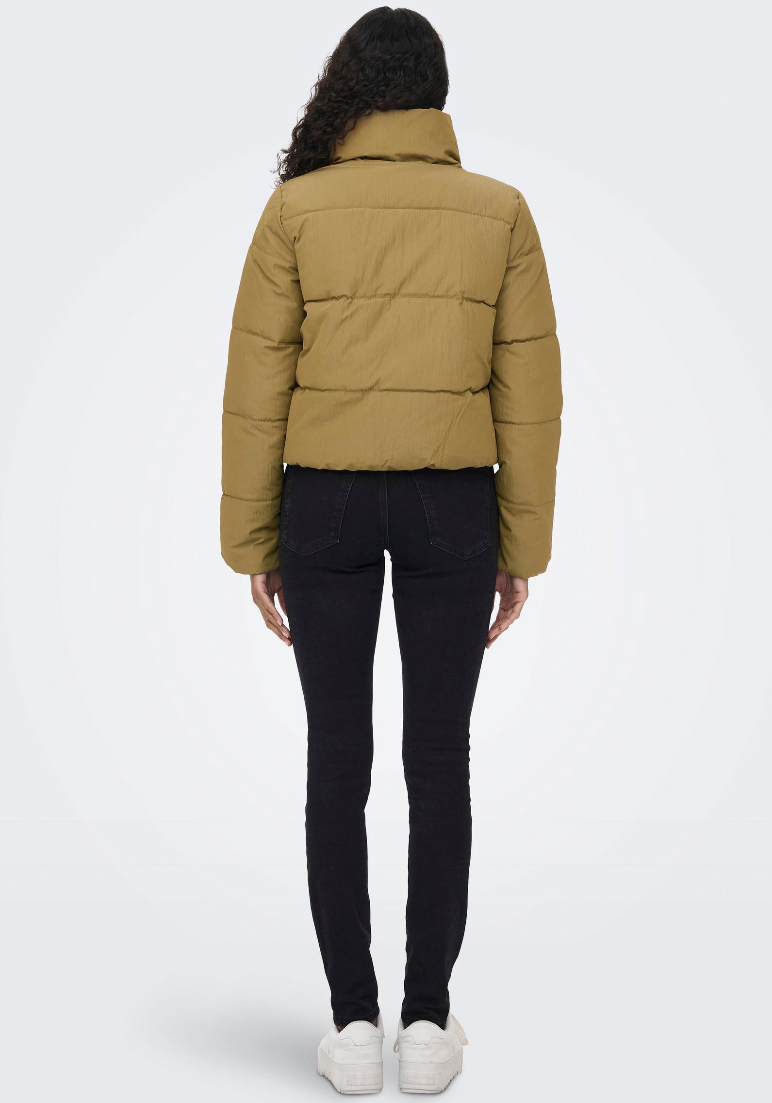 ONLY Steppjacke »ONLCAMILLA V-NECK L/S PULLOVER KNT NOOS«